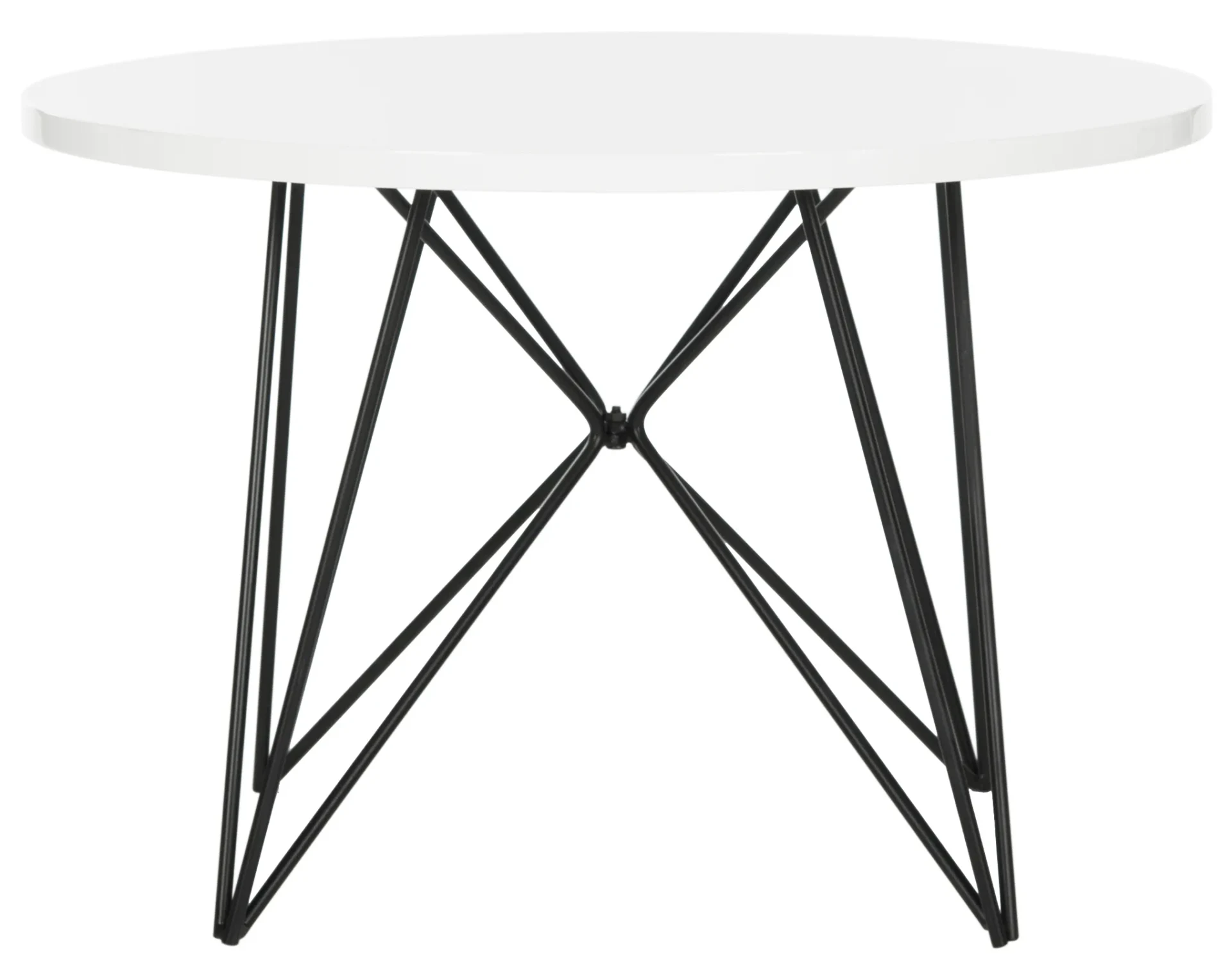 Vida End Table in Lacquer White