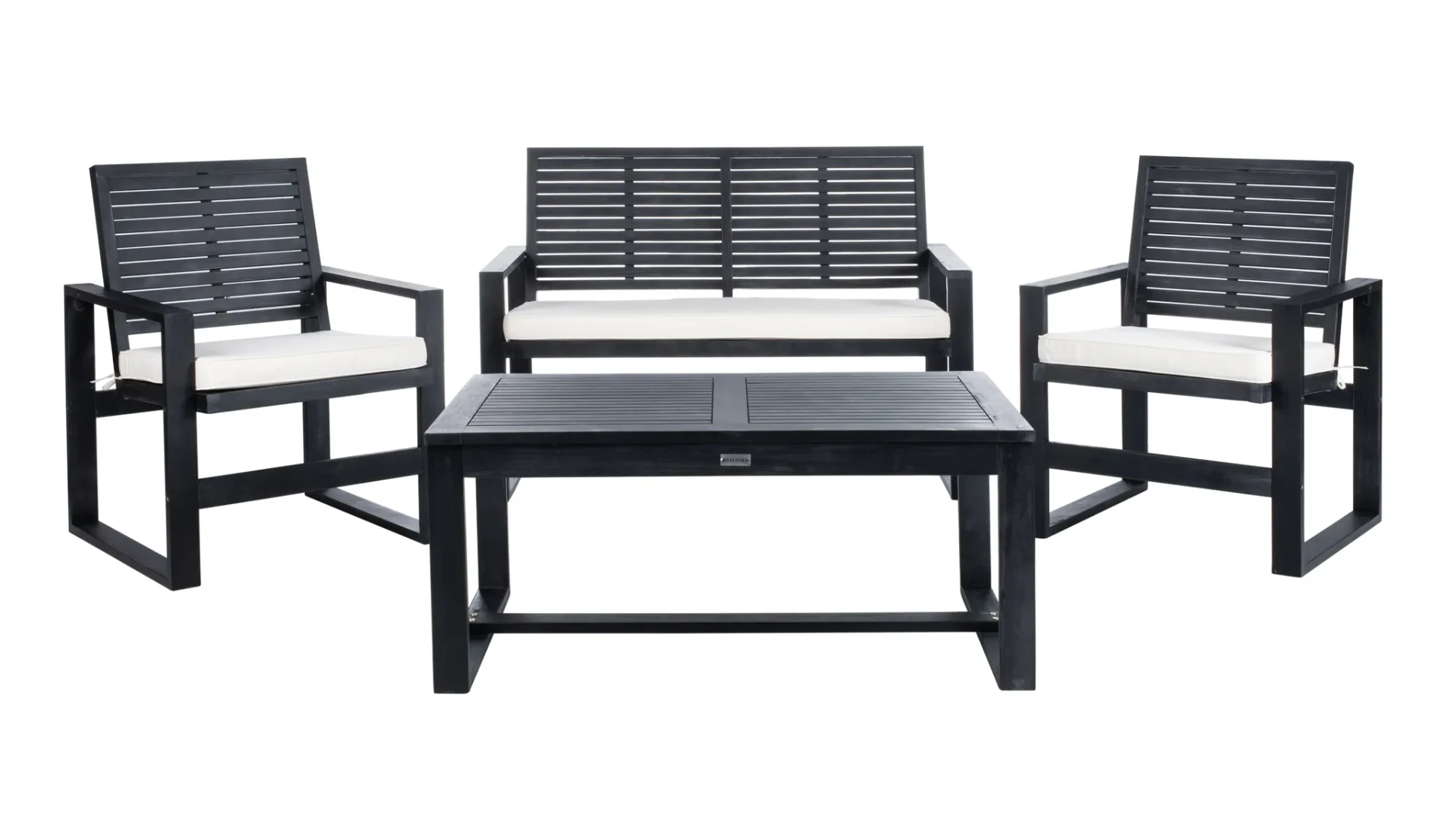 Ozark Four-Piece Lounge Set in Black Wash