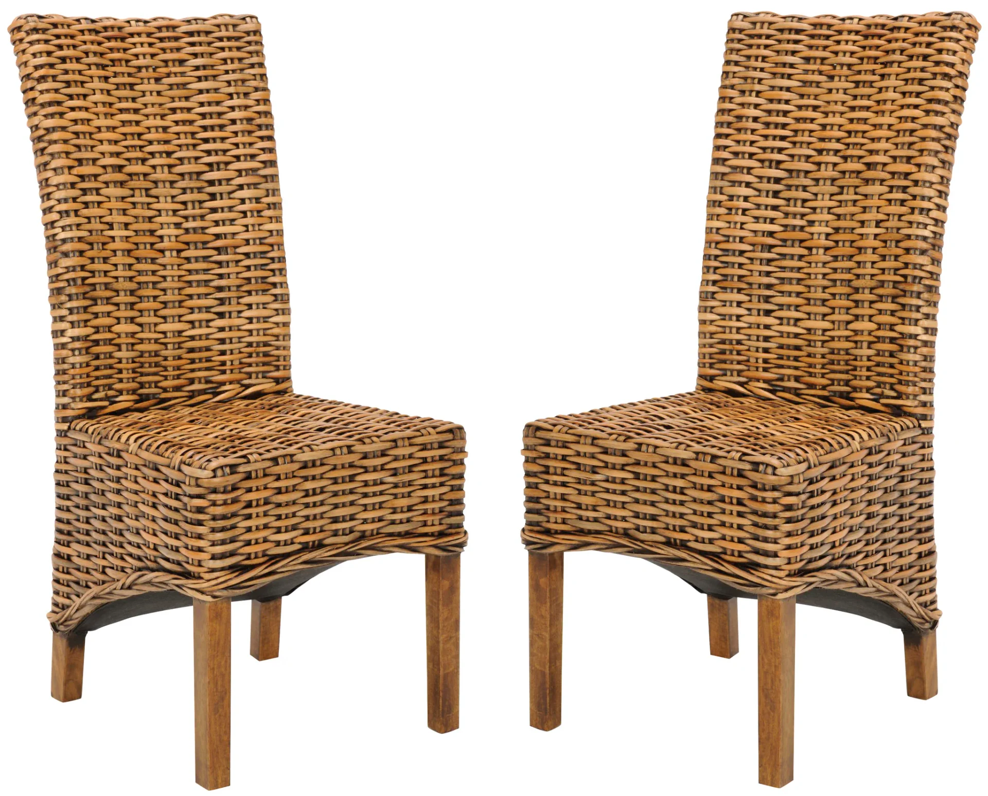 Isla Side Chair (Set Of 2) in Brown / Teak Brown