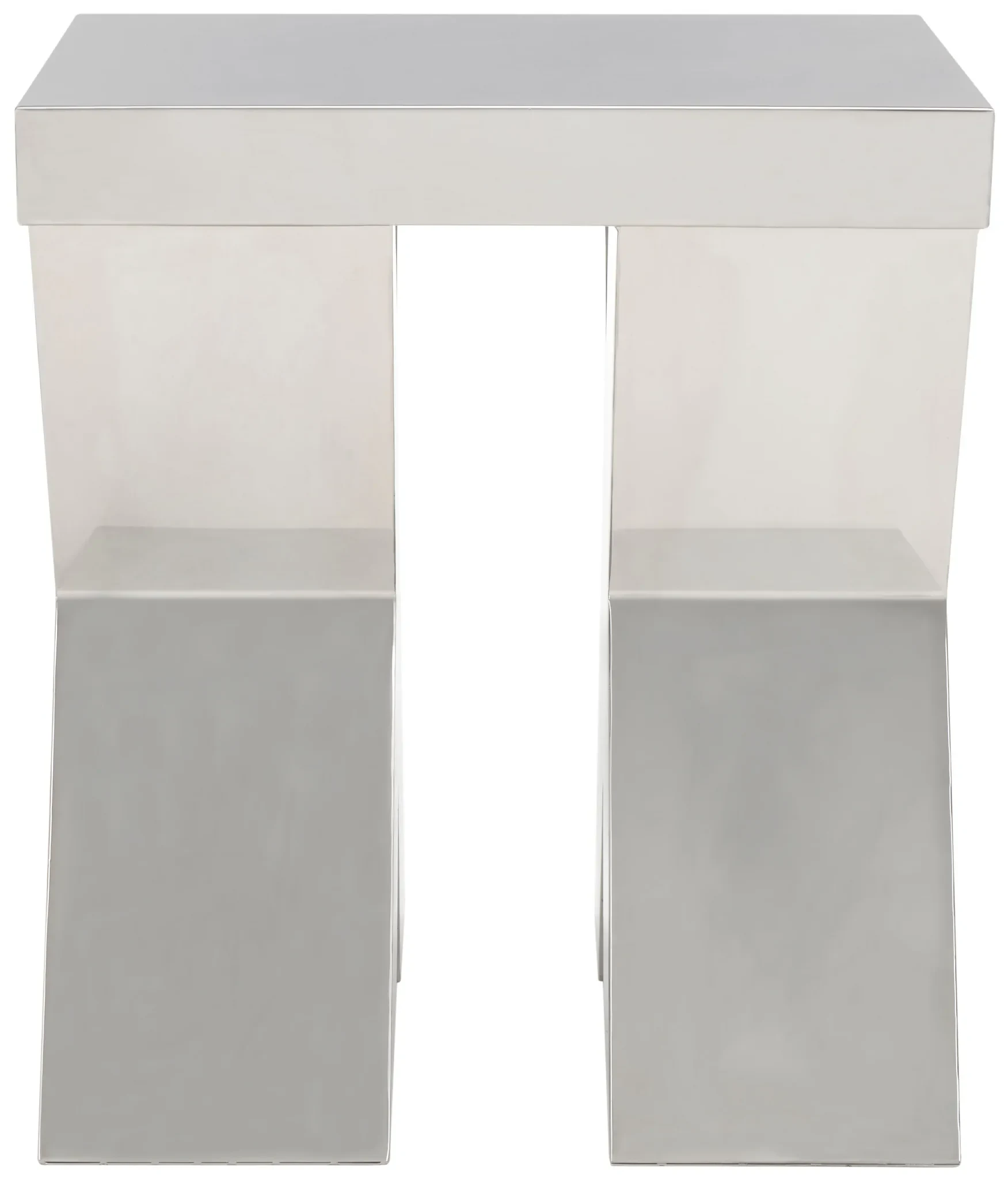 Houston End Table in Silver