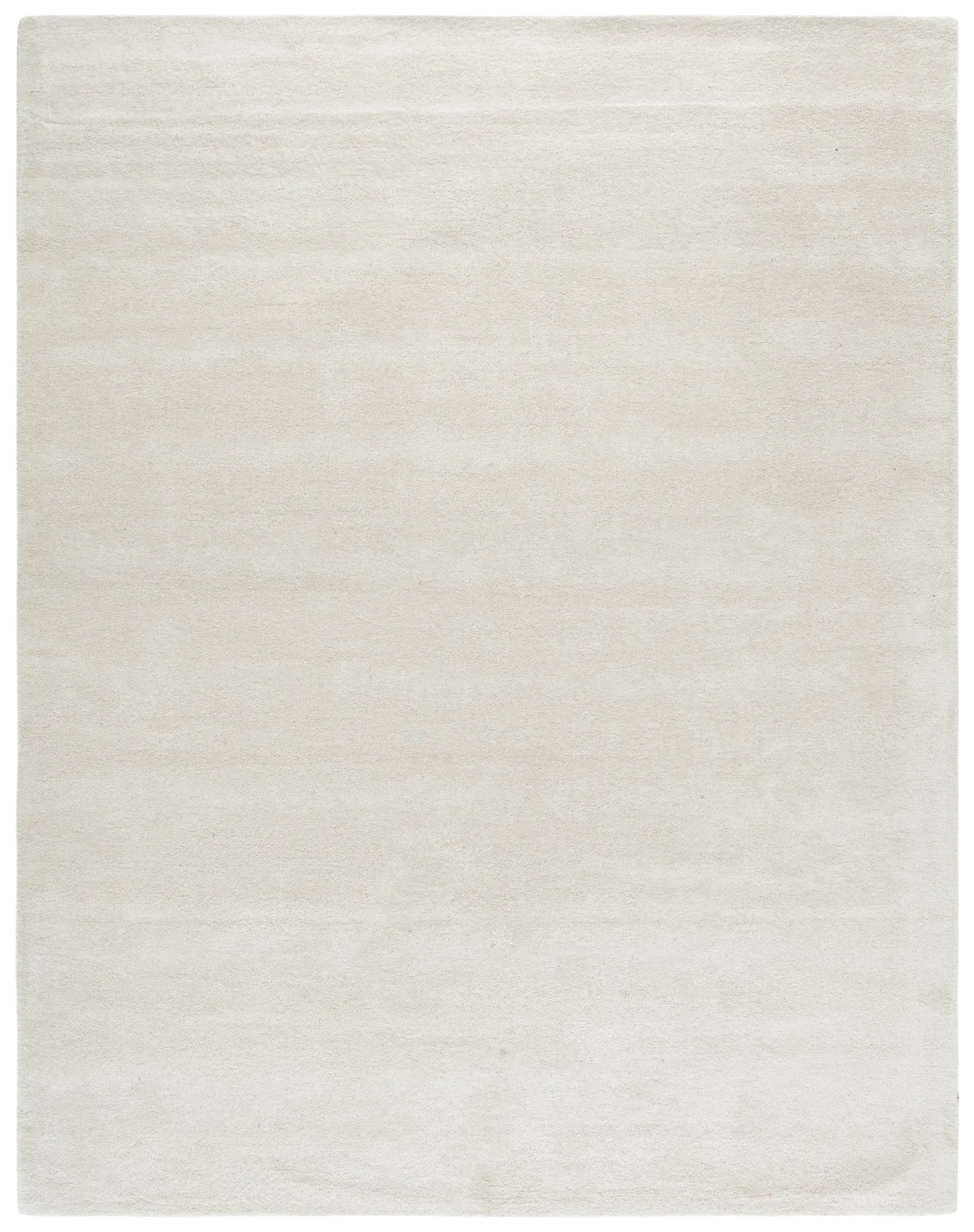 Fifth Avenue Solid Hand-Tufted Wool Rug in Ivory