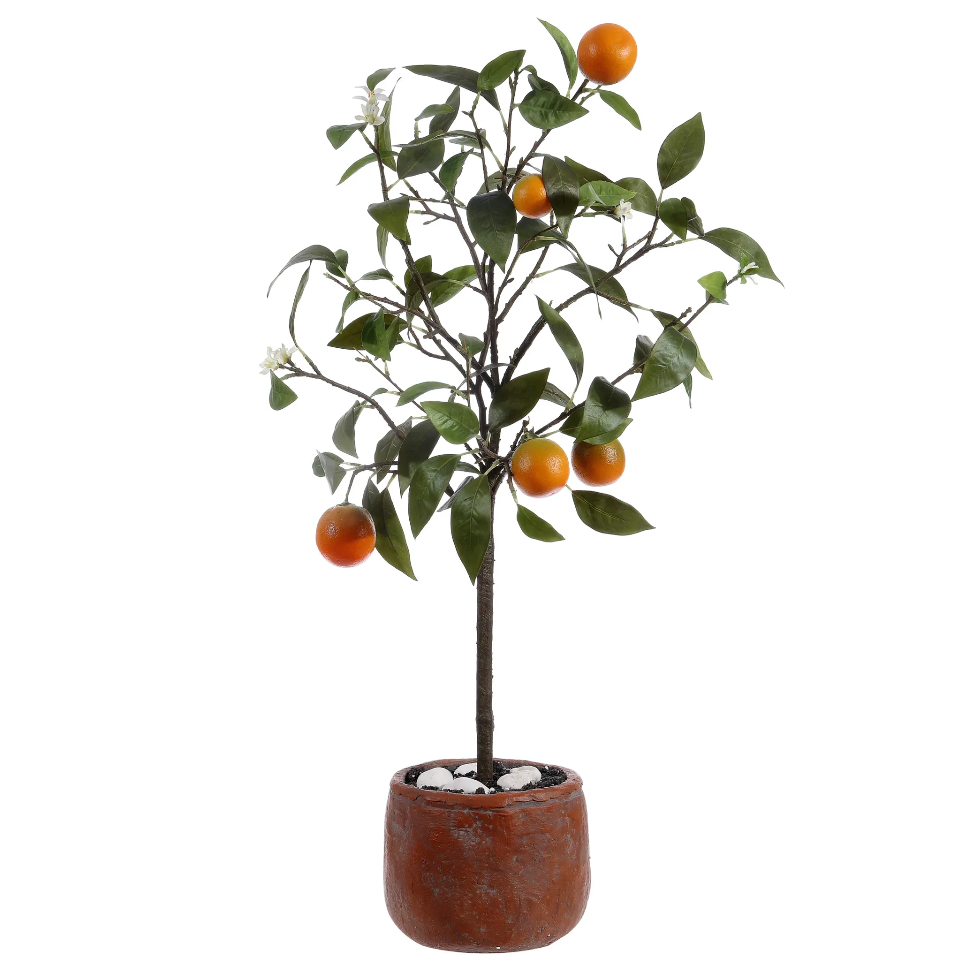 Faux 33" Potted Orange Tree in Green / Multicolor