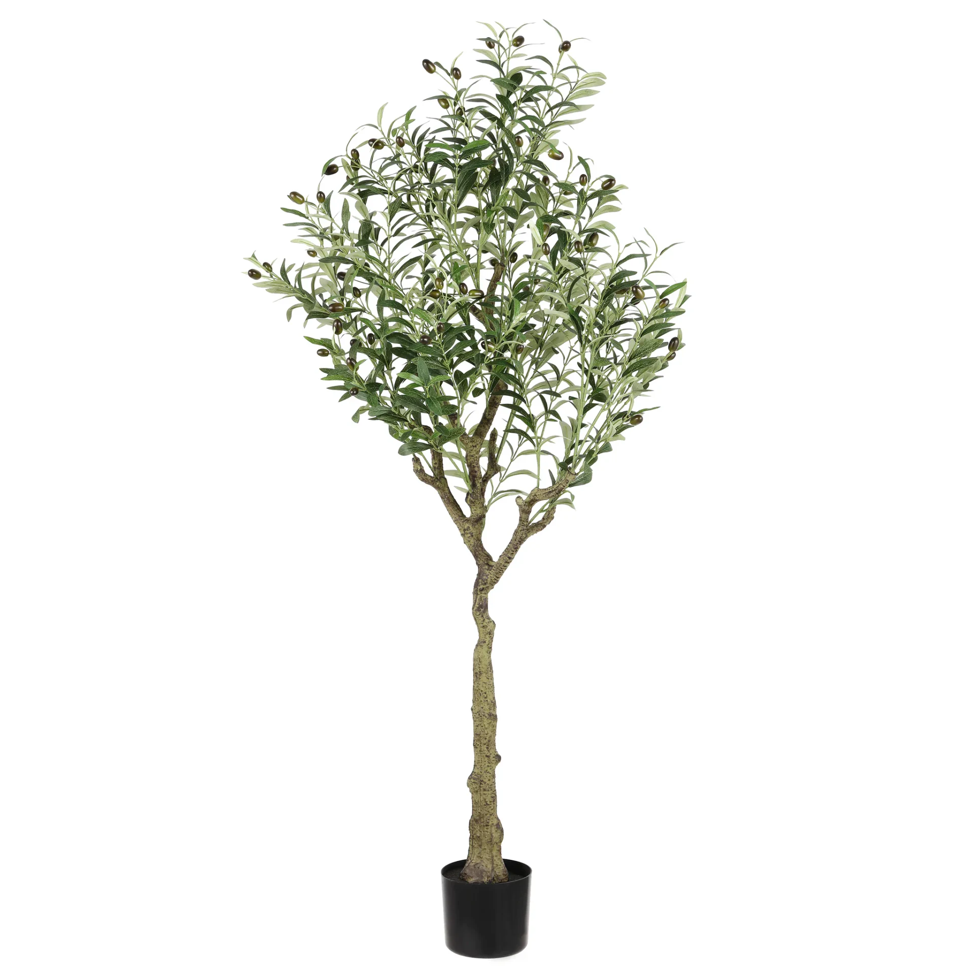 Faux 60" Potted Olive Tree in Green
