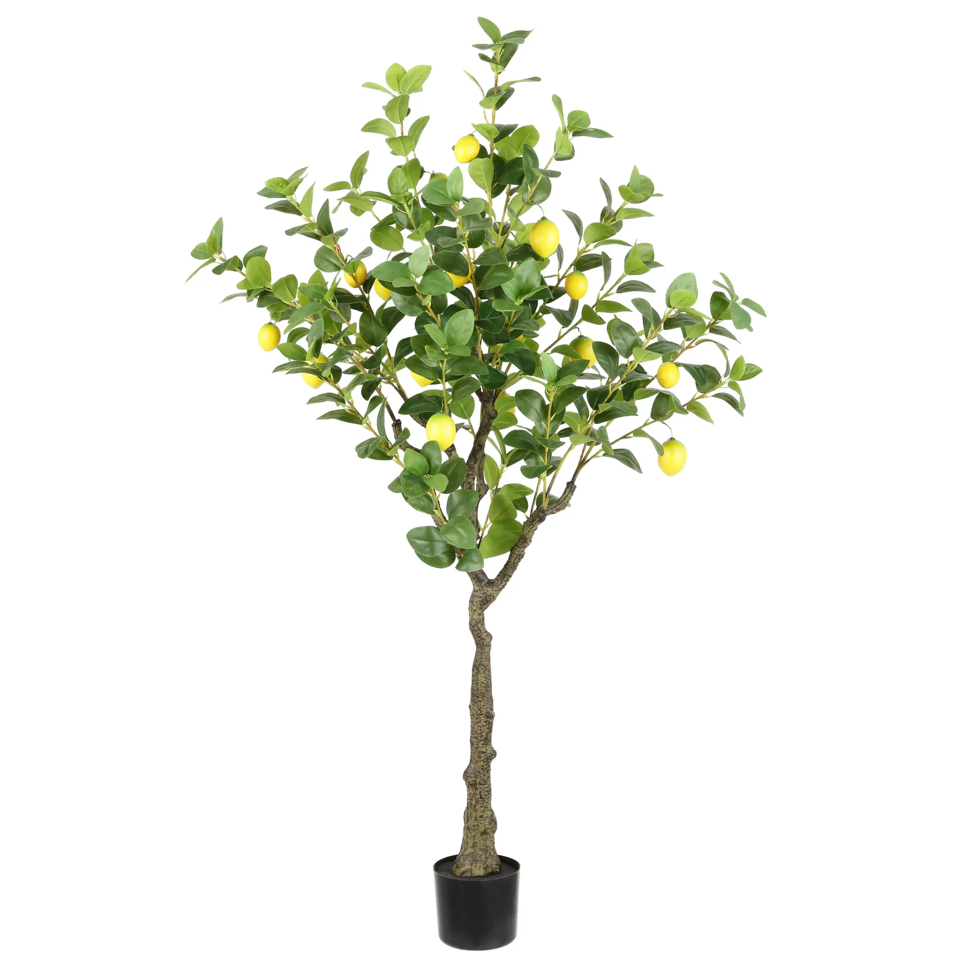 Faux 60" Potted Lemon Tree in Green