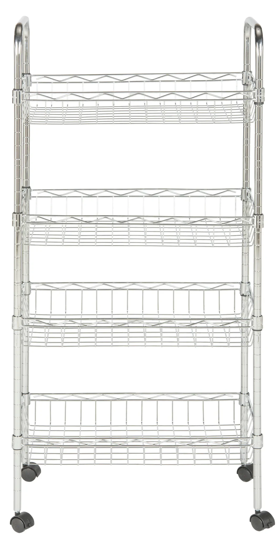 Pierre Adjustable Mini Trolley in Chrome