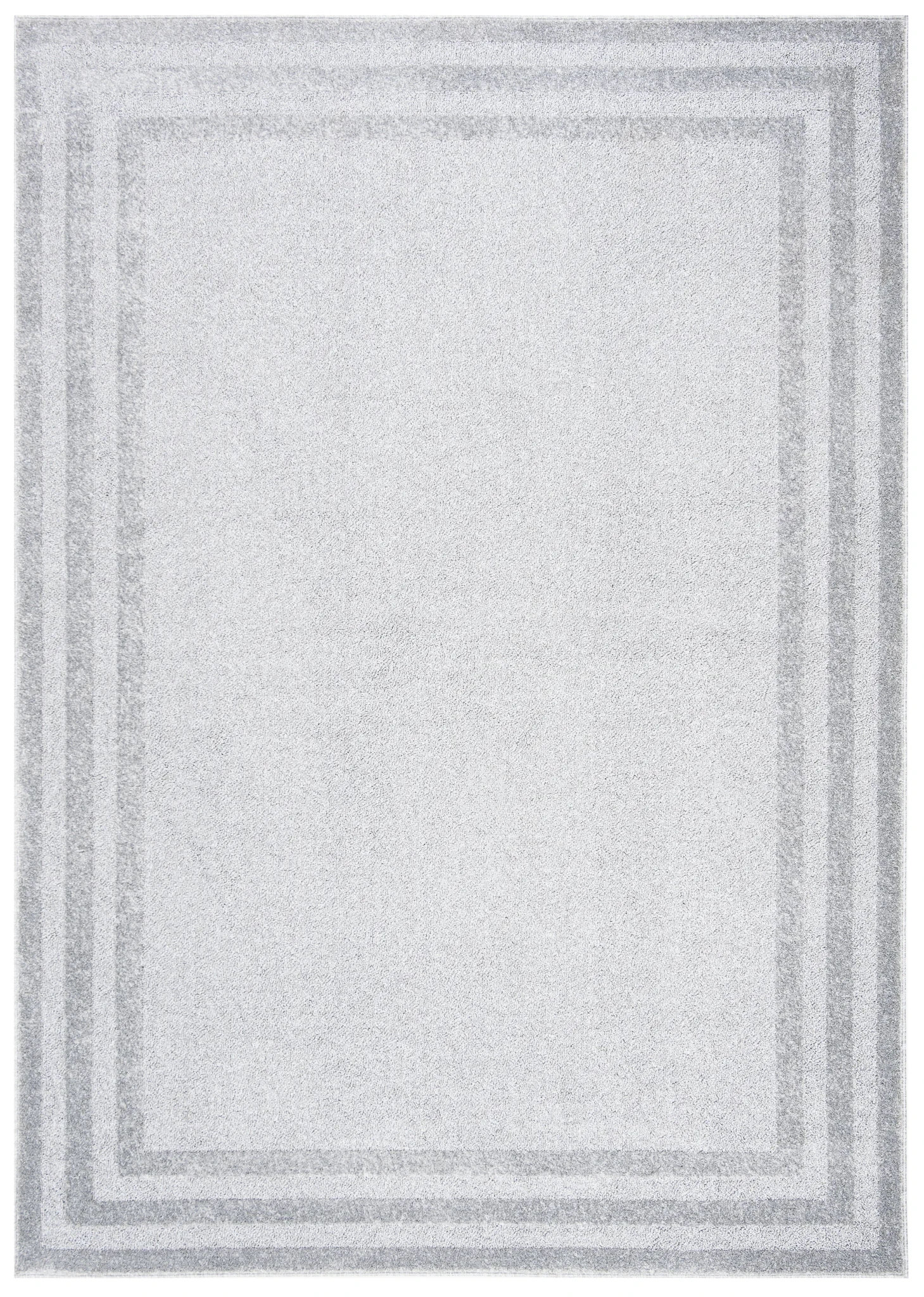 Harbor Concentric Ring Rug in Light Gray / Dark Gray