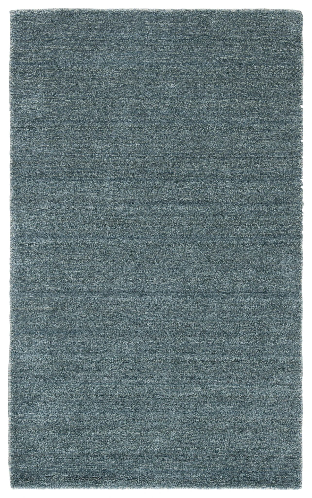 Himalaya Solid Hand-Loomed Wool Rug in Blue