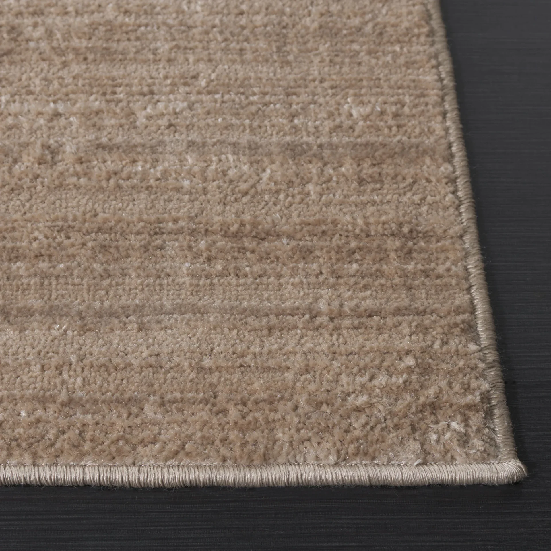 Harmony Ribbed Solid Rug in Beige