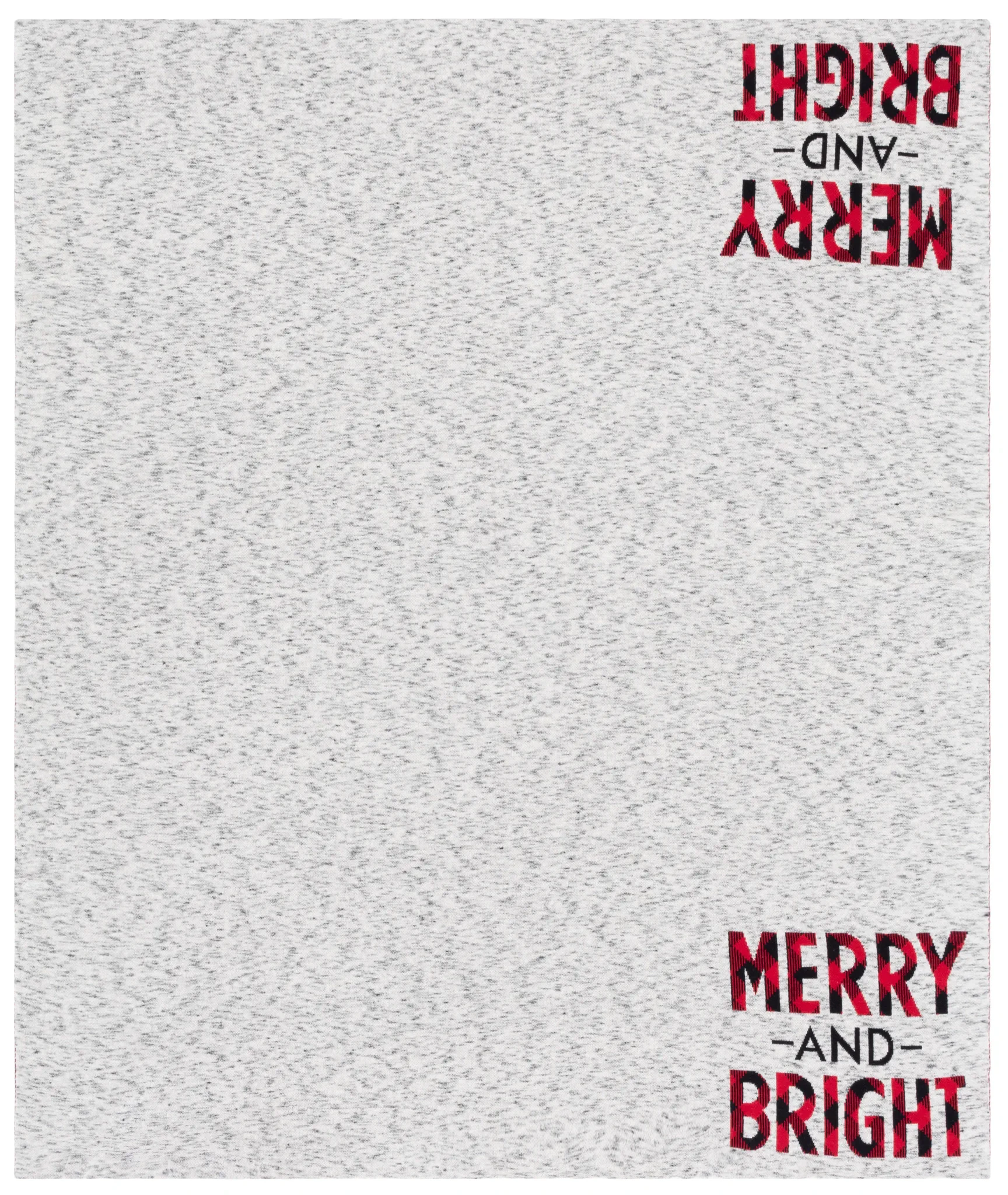 Merry And Bright Throw in Gray / Red