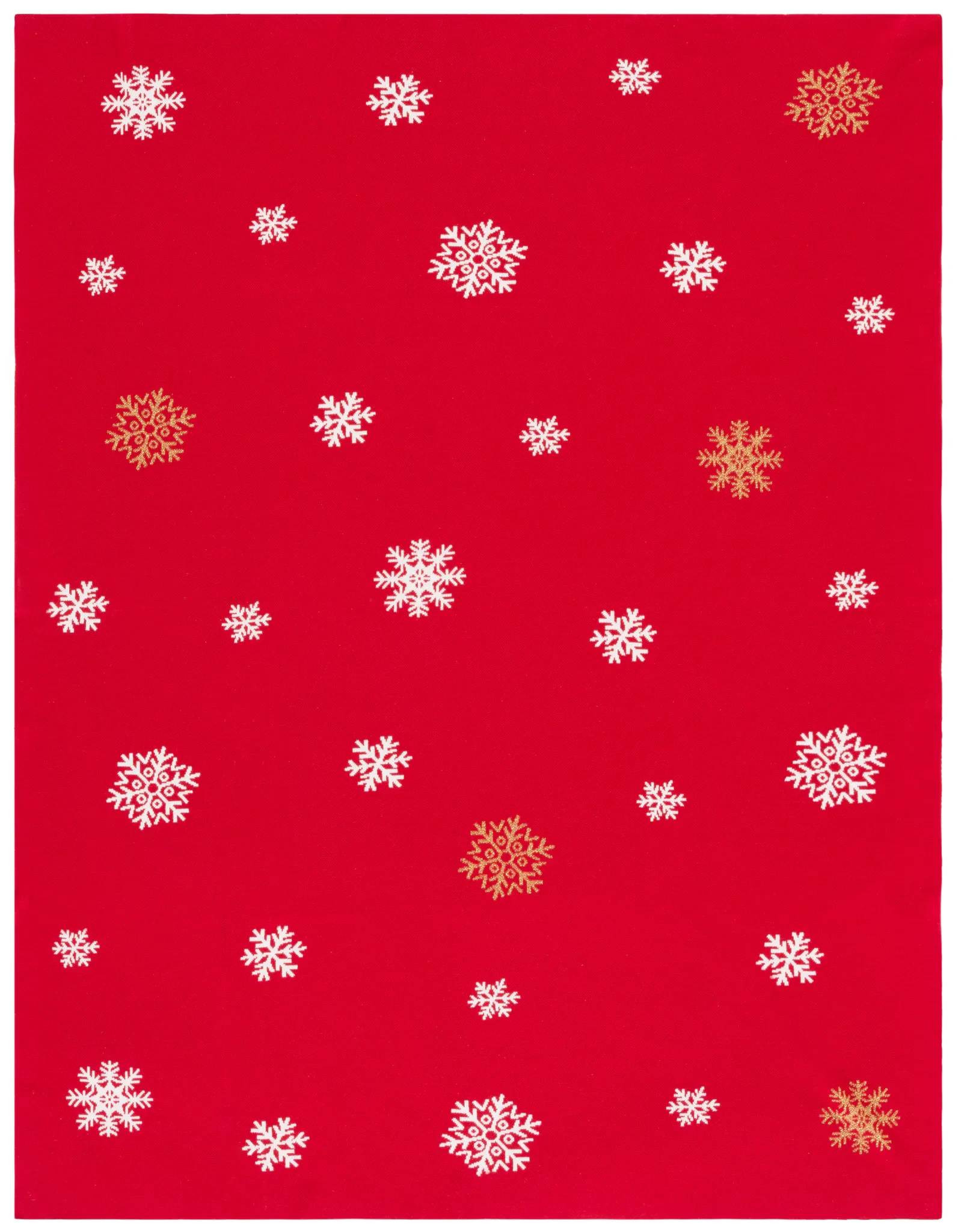 Frosty Wish Throw in Red / White