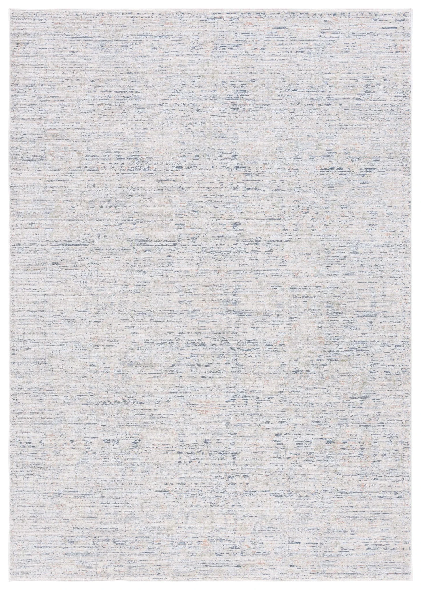 Hunter Striated Abstract Rug in Ivory / Dark Gray / Sage