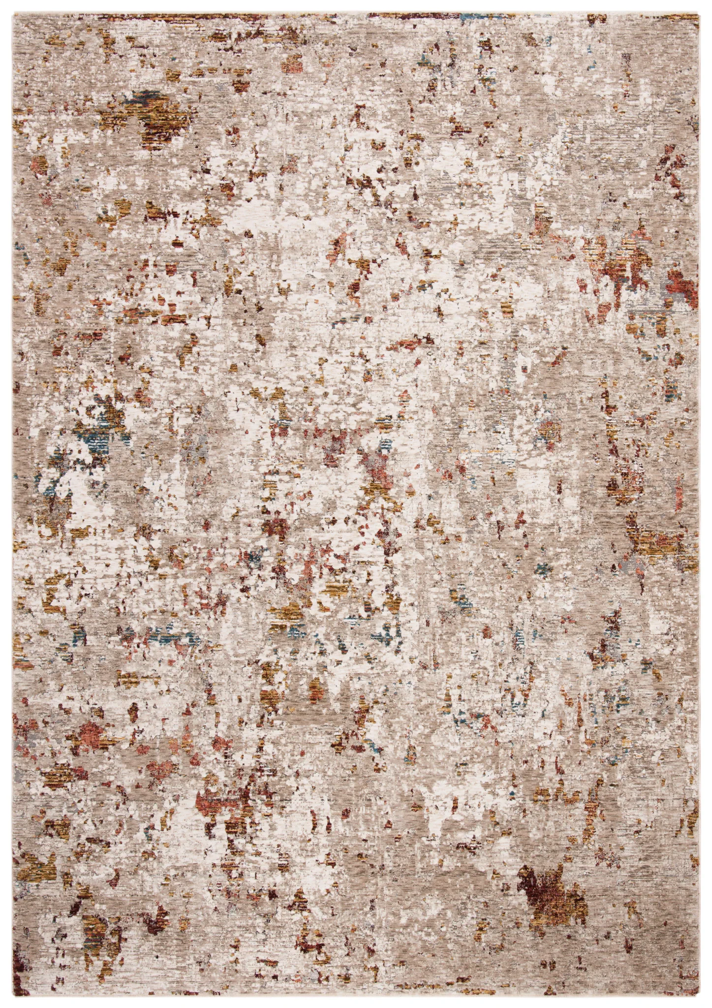 Limitee Mottled Abstract Rug in Beige