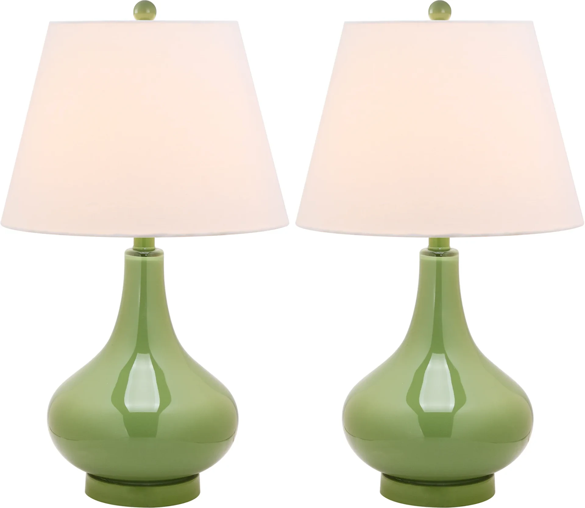 Amy Gourd Table Lamp (Set of 2) in Green