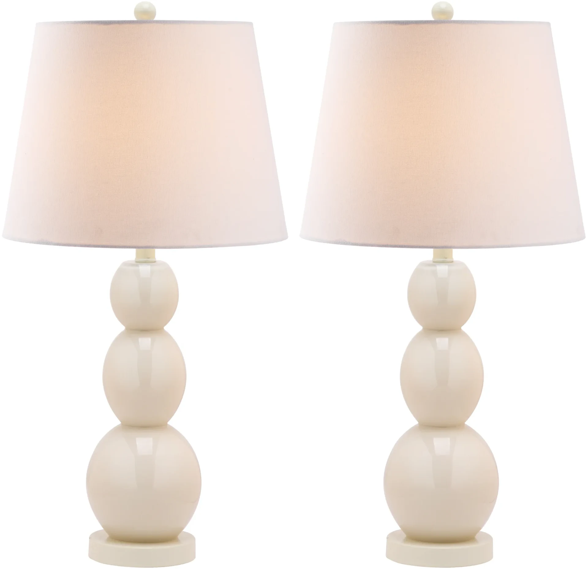 Jayne Three-Sphere Table Lamp (Set Of 2) in Light Gray