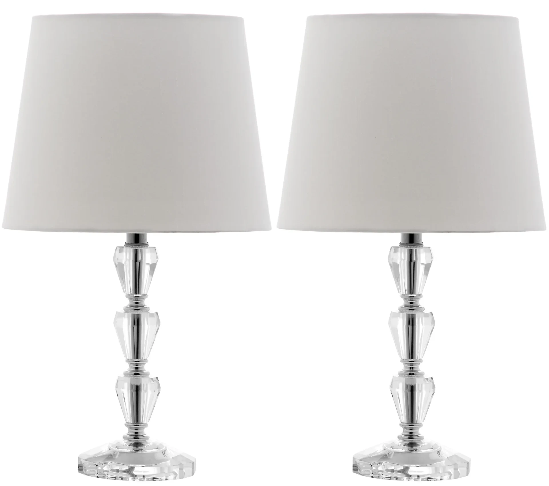 Dylan Tiered Crystal Orb Lamp (Set Of 2) in Clear