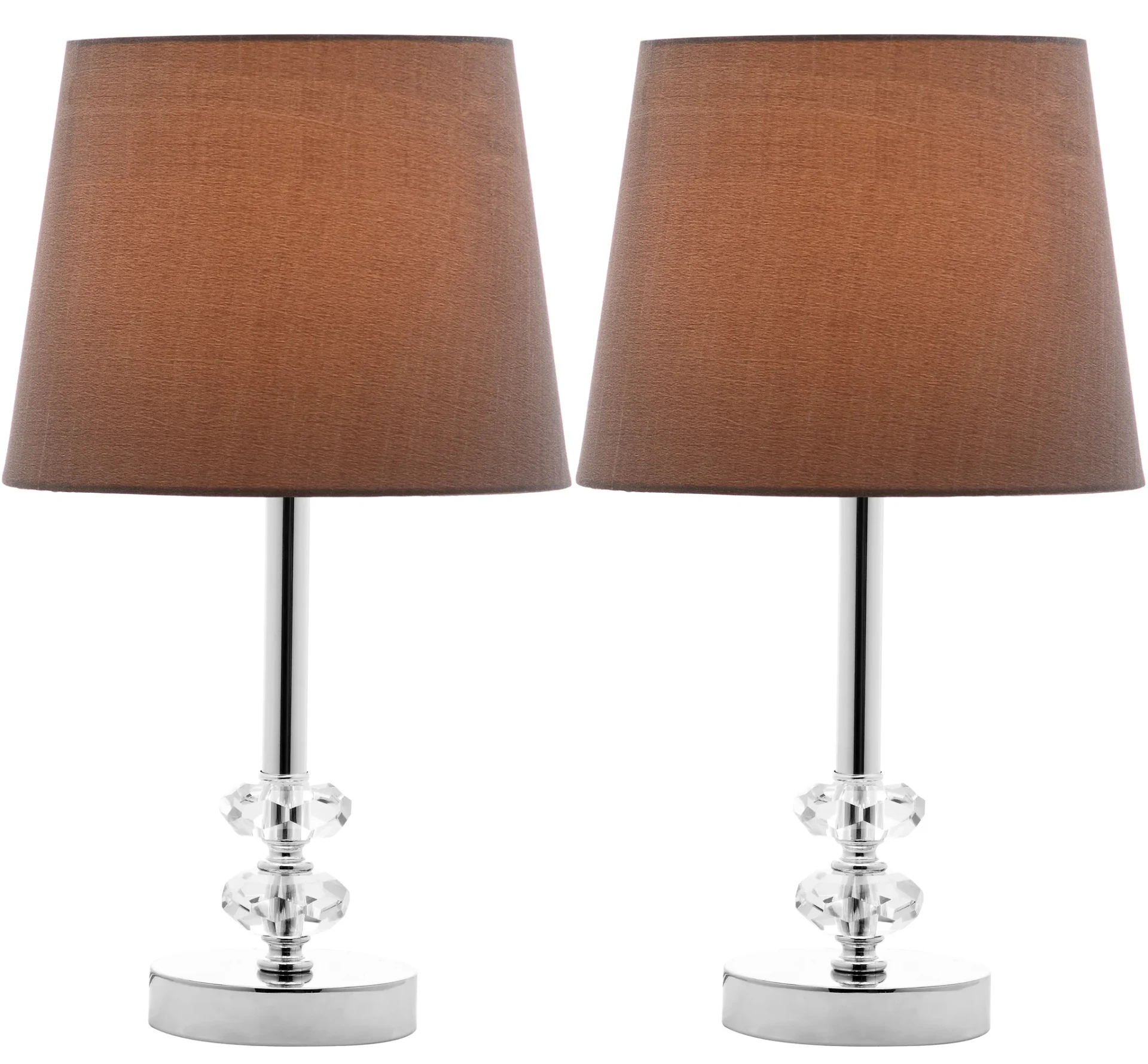 Ashford Crystal Orb Lamp (Set Of 2) in Clear / Gray