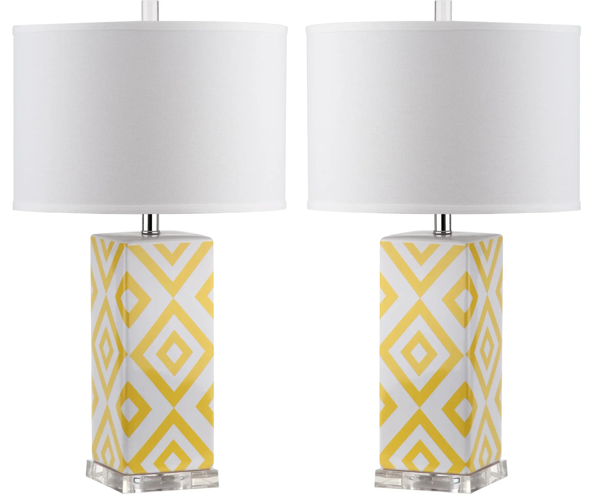 Diamonds Table Lamp in Yellow