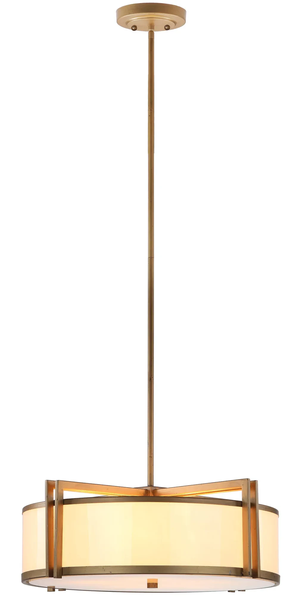 Orb Drum Pendant in Gold