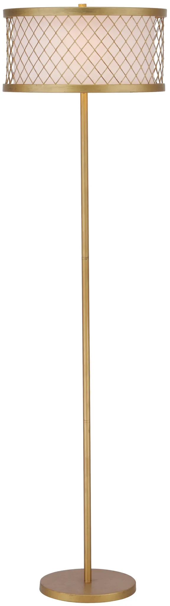Evie Mesh Floor Lamp in Gold