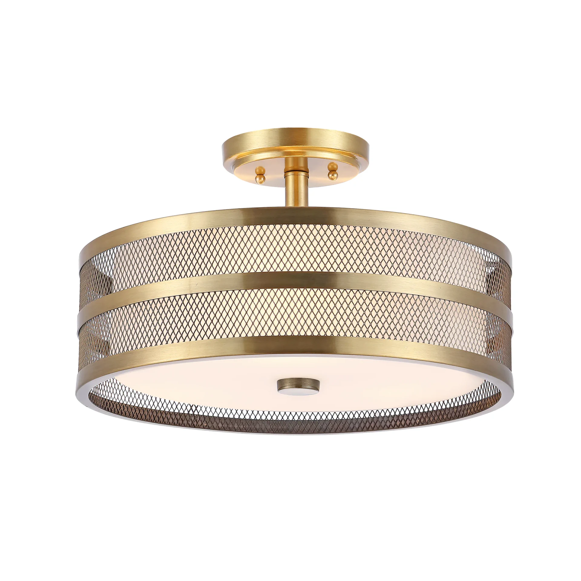 Greta Veil Ceiling Light in Chrome