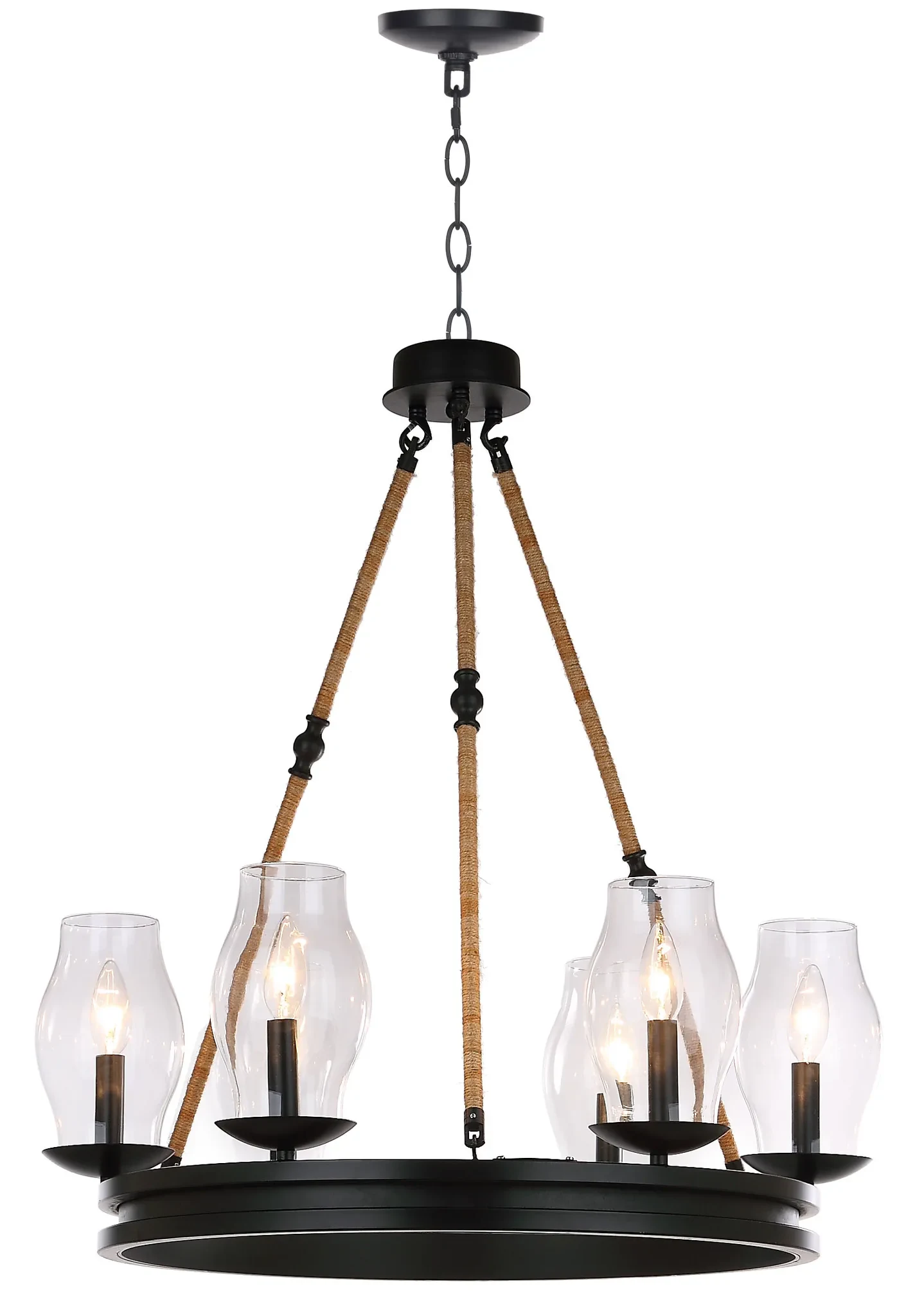 Fritz Chandelier in Black