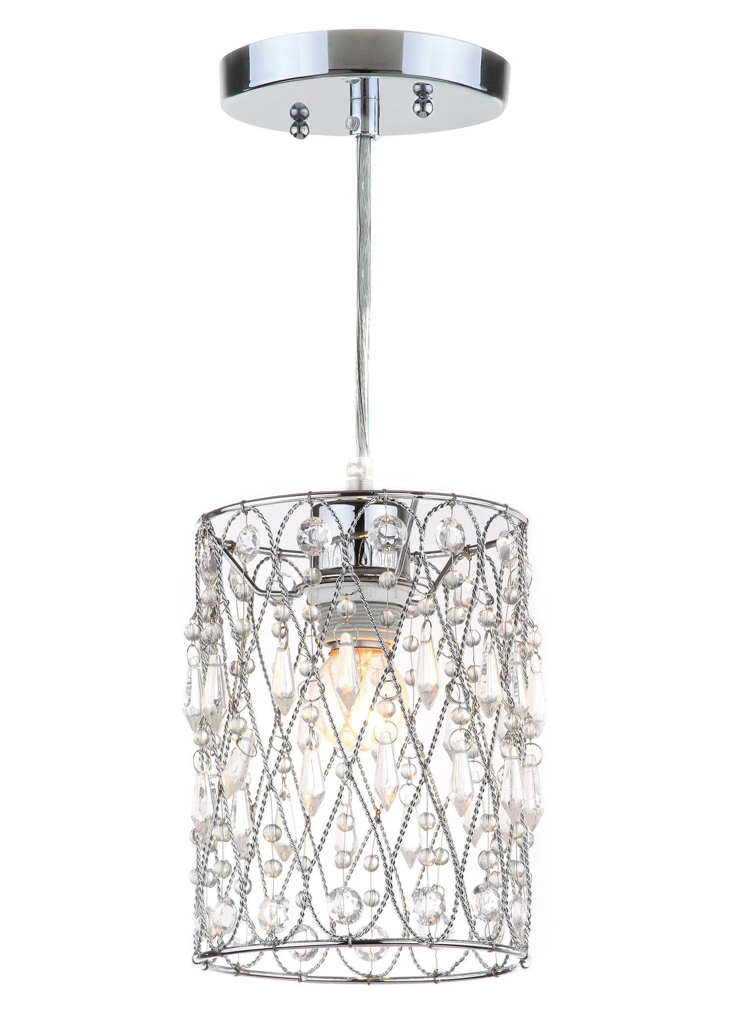 Vega Chandelier in Clear / Chrome