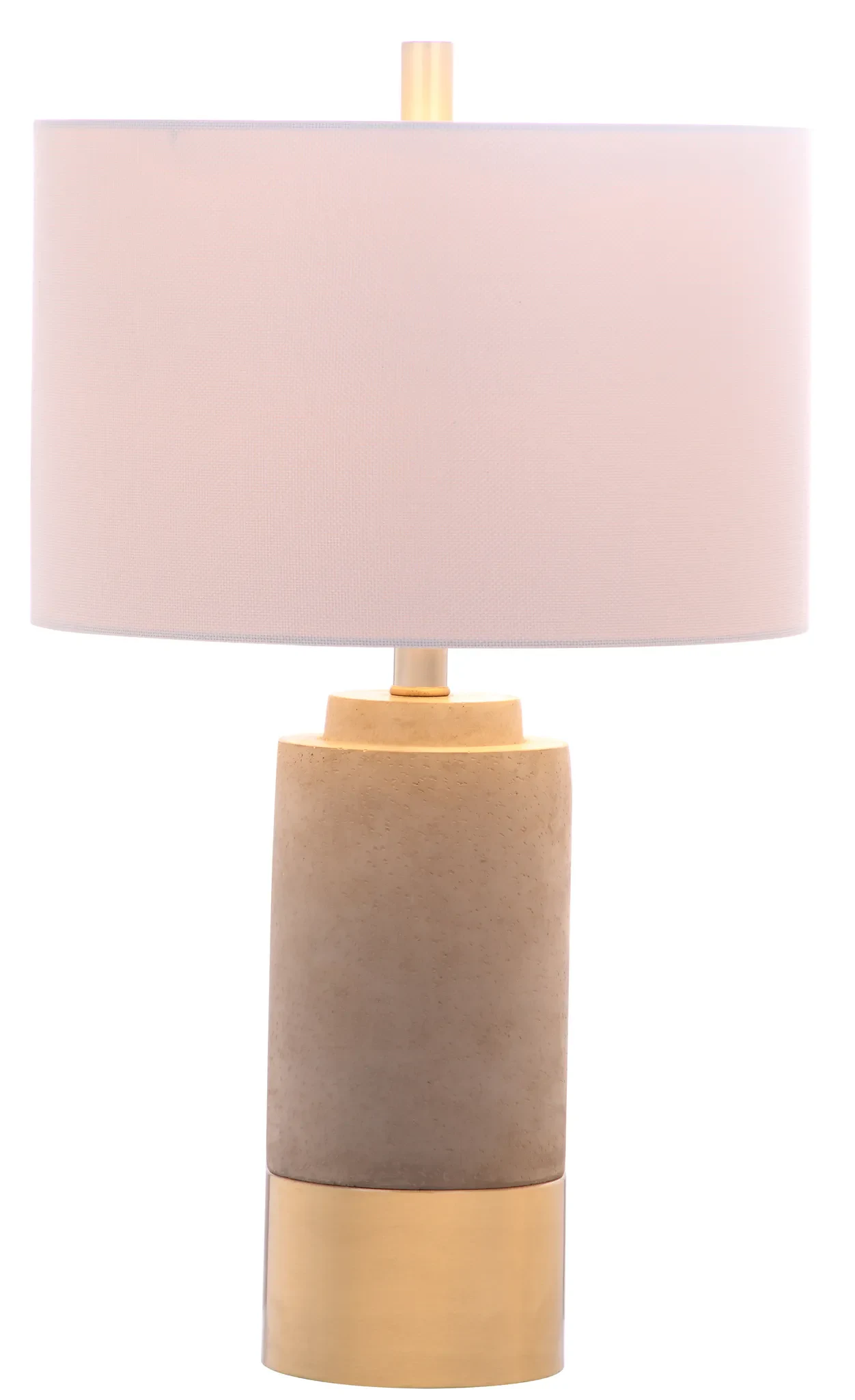Brown Table Lamp (Set Of 2) in Gray / Gold