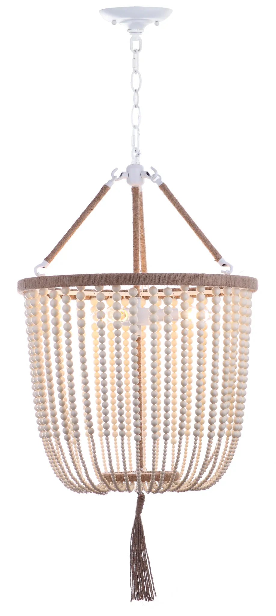 Angie Beads Pendant Lamp in Cream