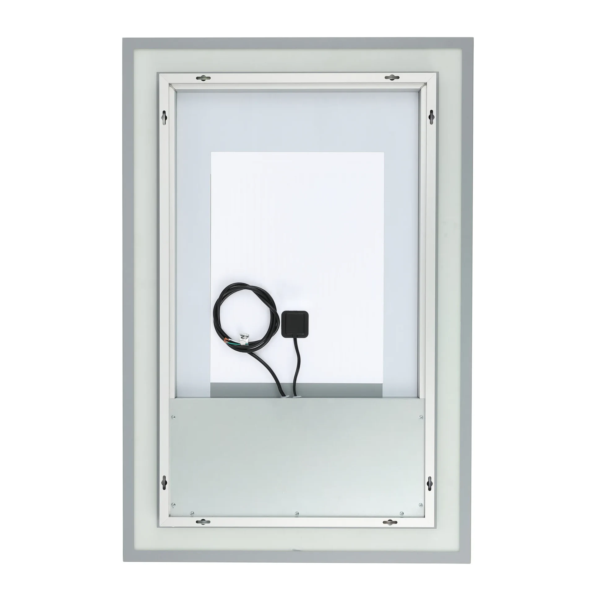 Hyatt 24" Led Mirror in Silver / White