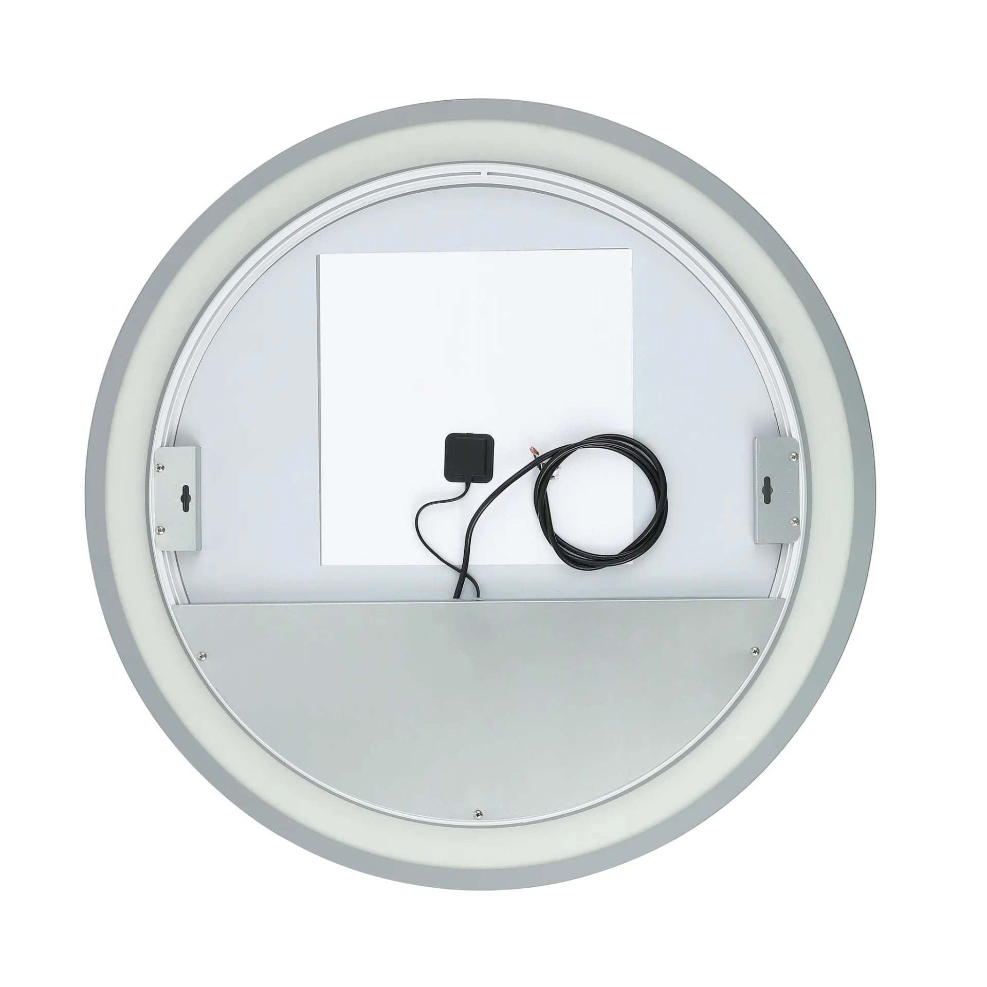 Caspar 30" Led Mirror in Silver / White