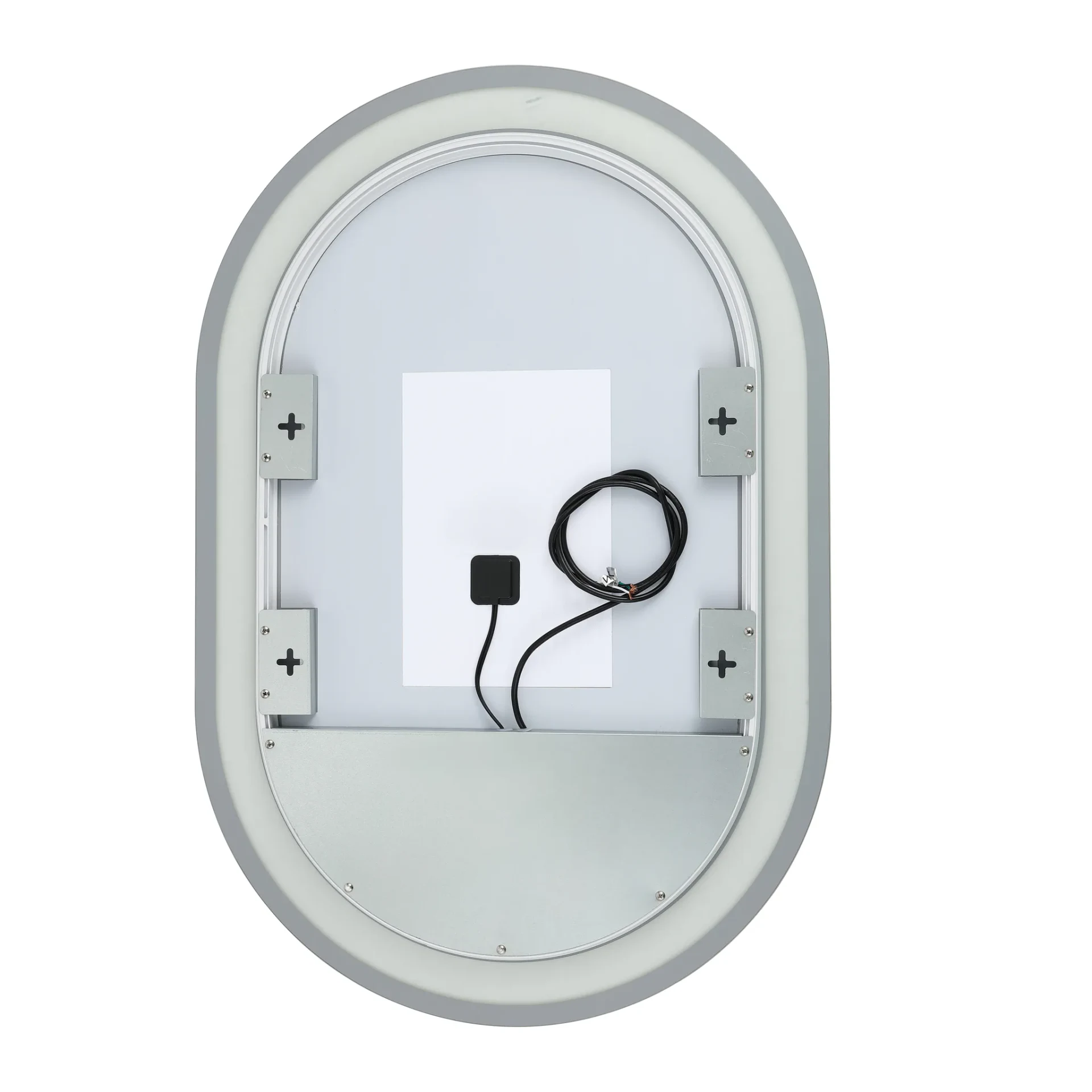 Crosby 24" Led Mirror in Silver / White