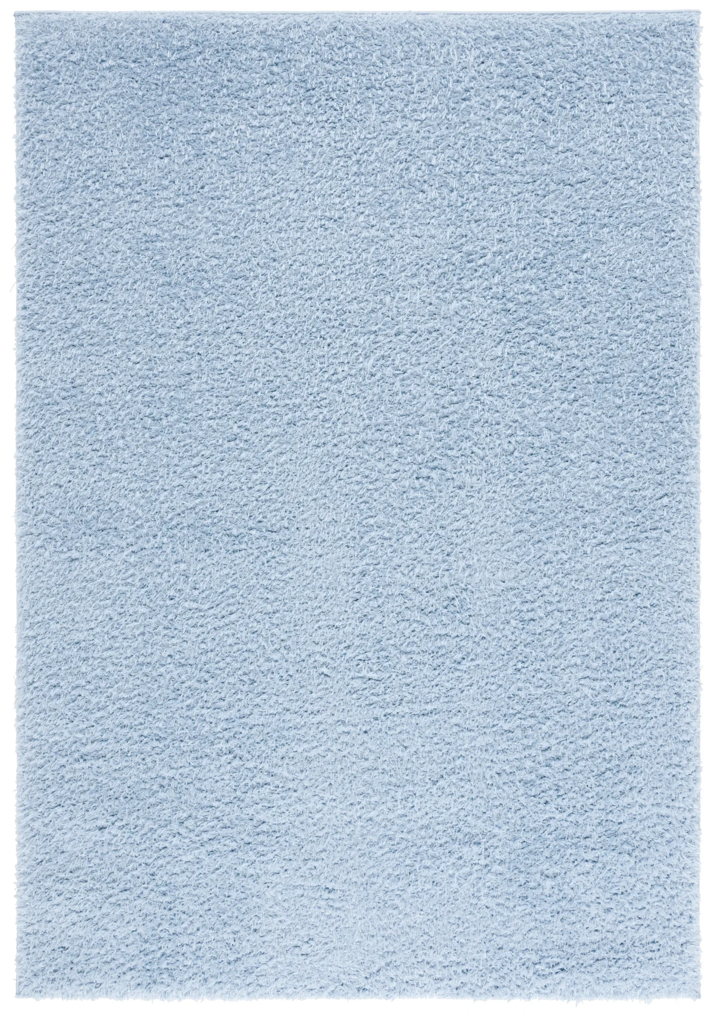 Lindsay Solid Shag Rug in Aqua