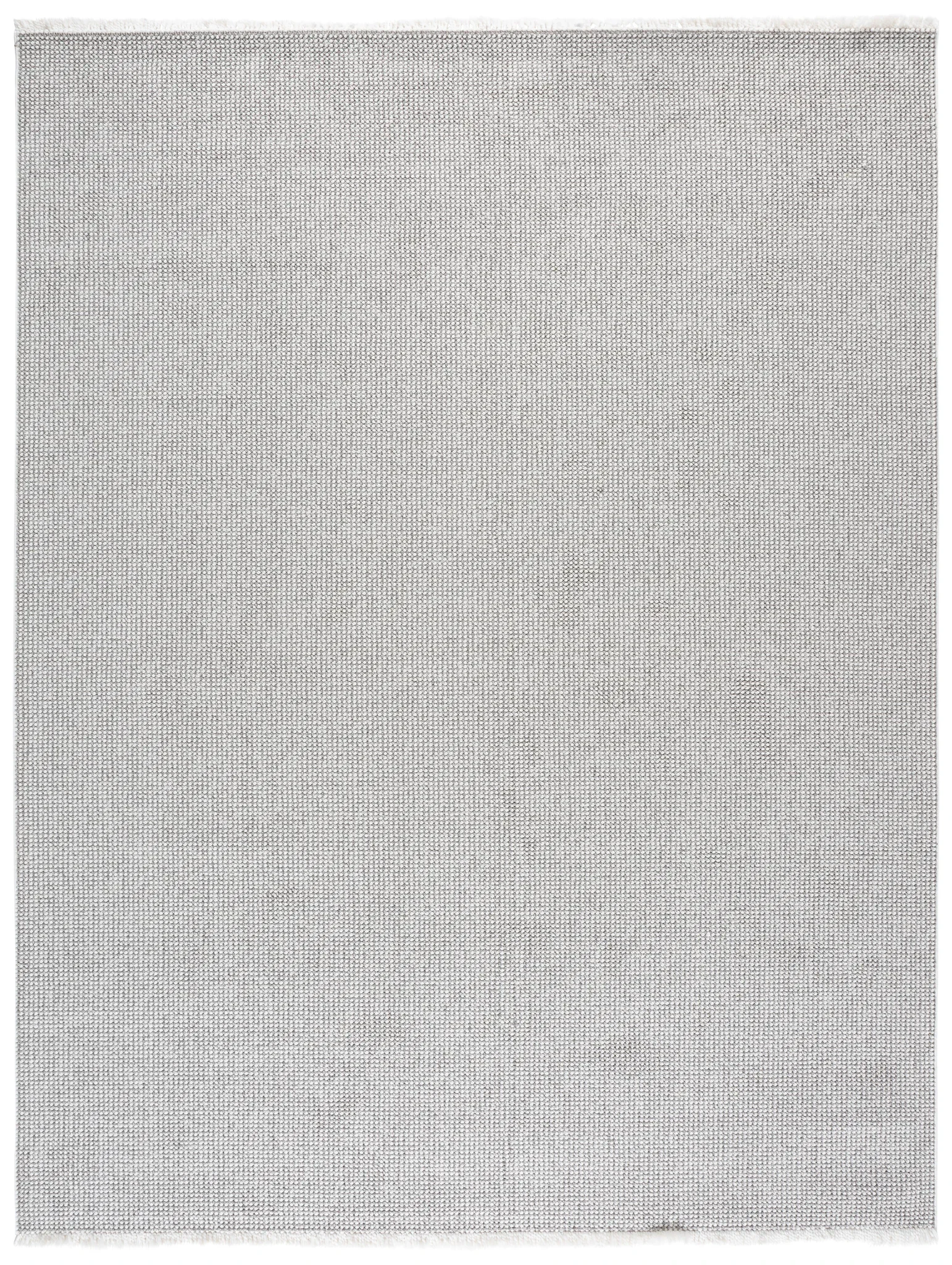 Lotus Solid Textured Rug in Light Gray / Ivory