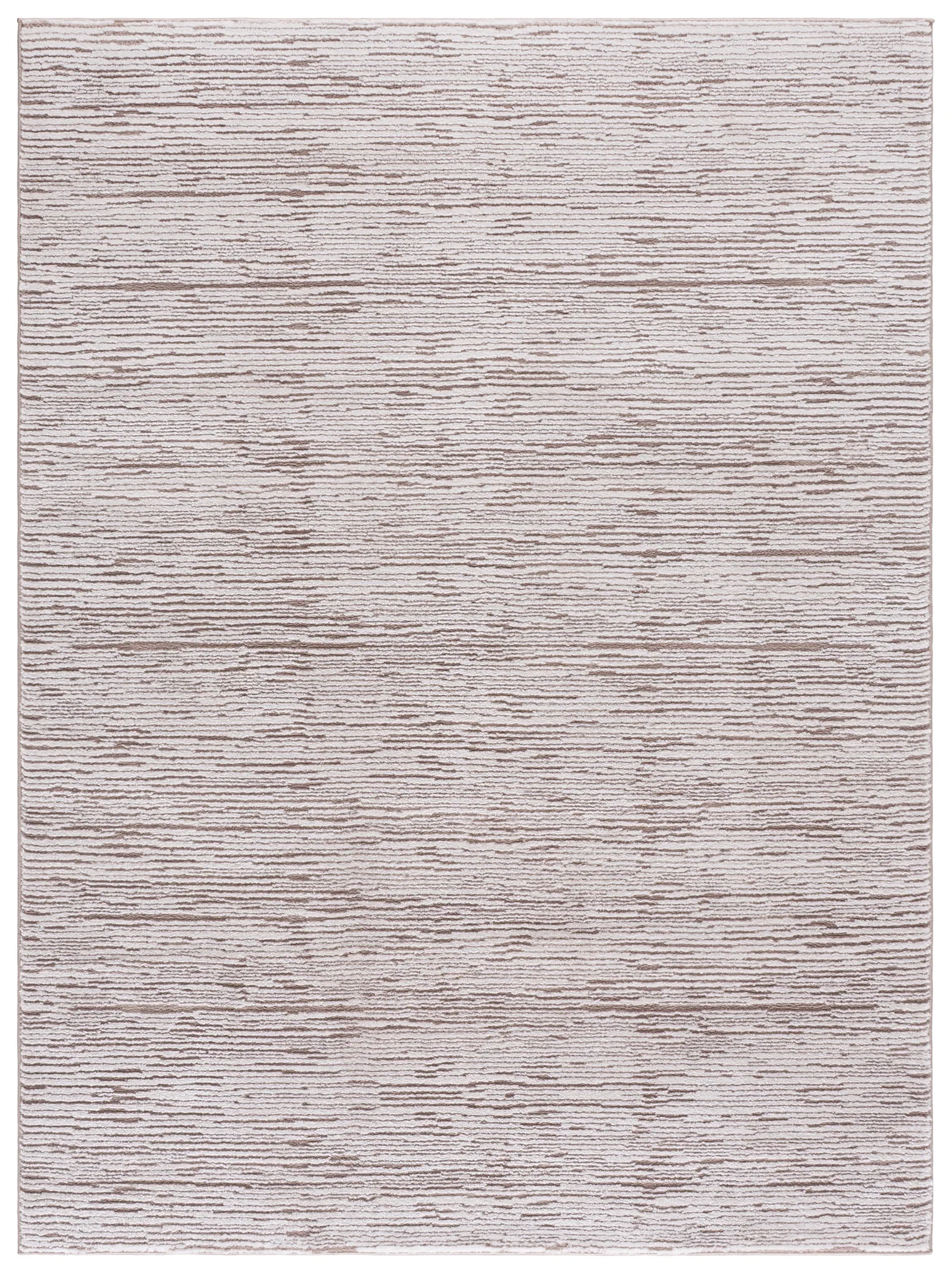 Lunara Striated Line Rug in Beige / Ivory