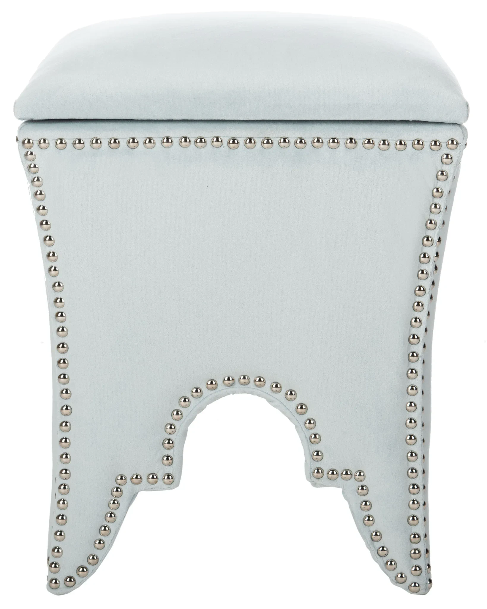 Deidra Ottoman in Light Blue