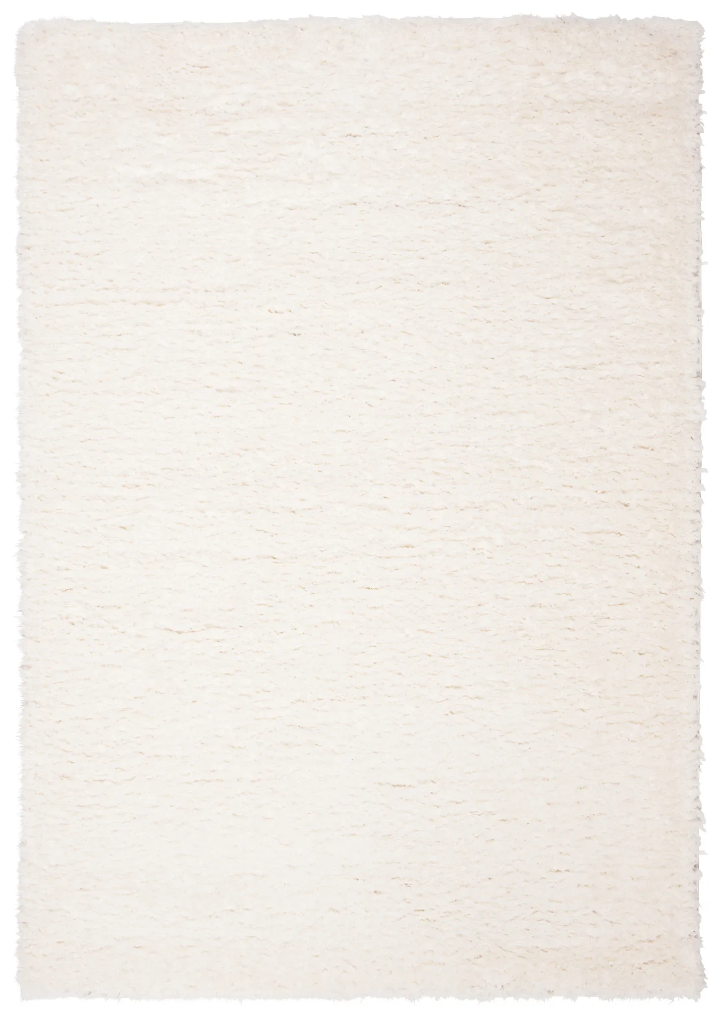Madrid Solid Shag Rug in Ivory