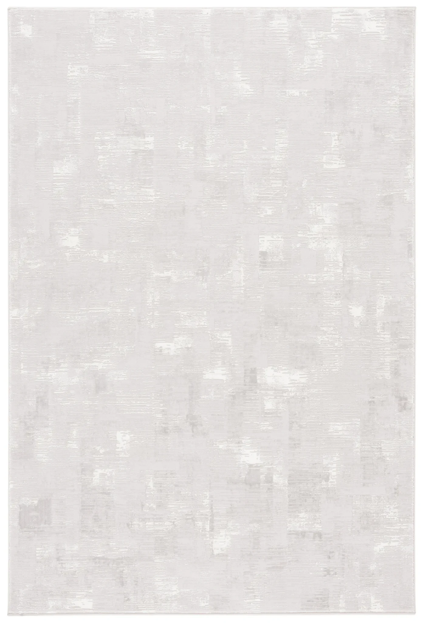 Memphis Distressed Abstract Rug in Gray / Ivory