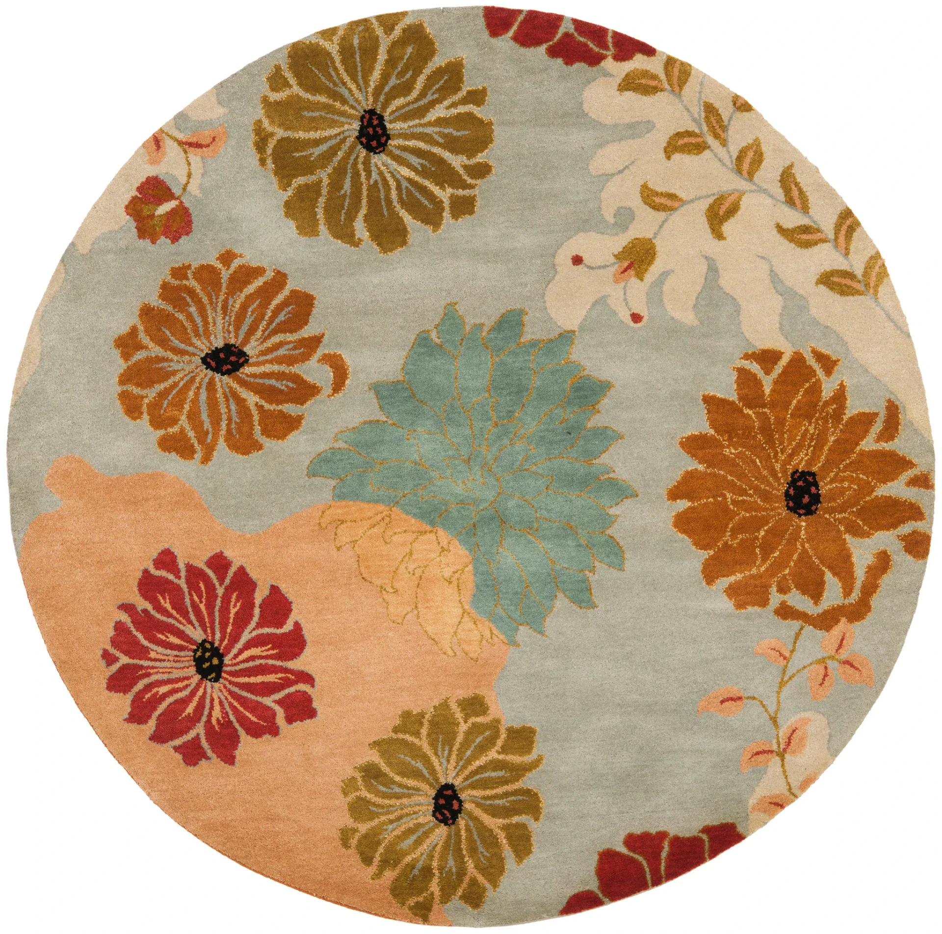 Metro Floral Hand-Tufted Wool Rug in Multicolor