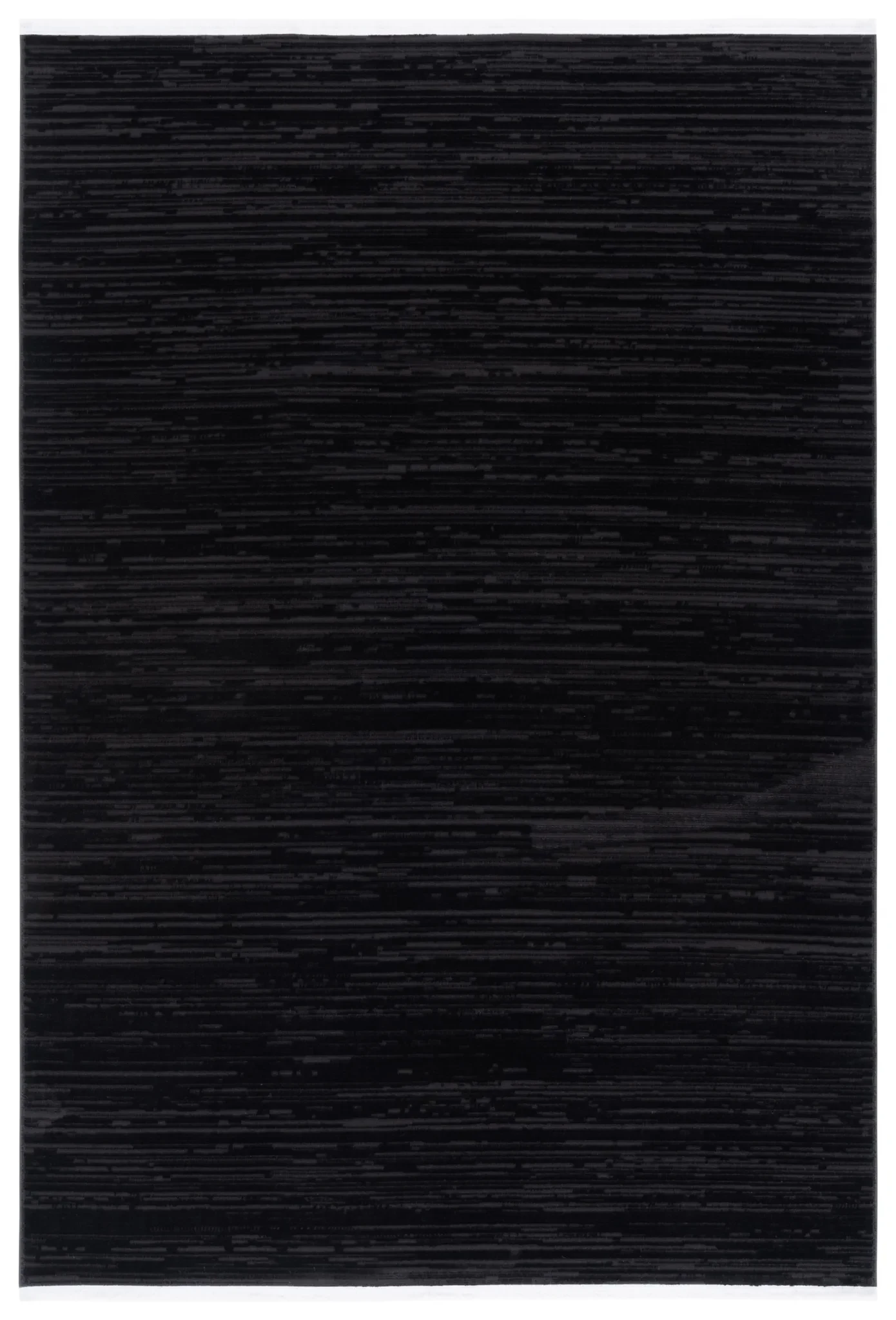 Mila Linear Stripe Rug in Beige / Black