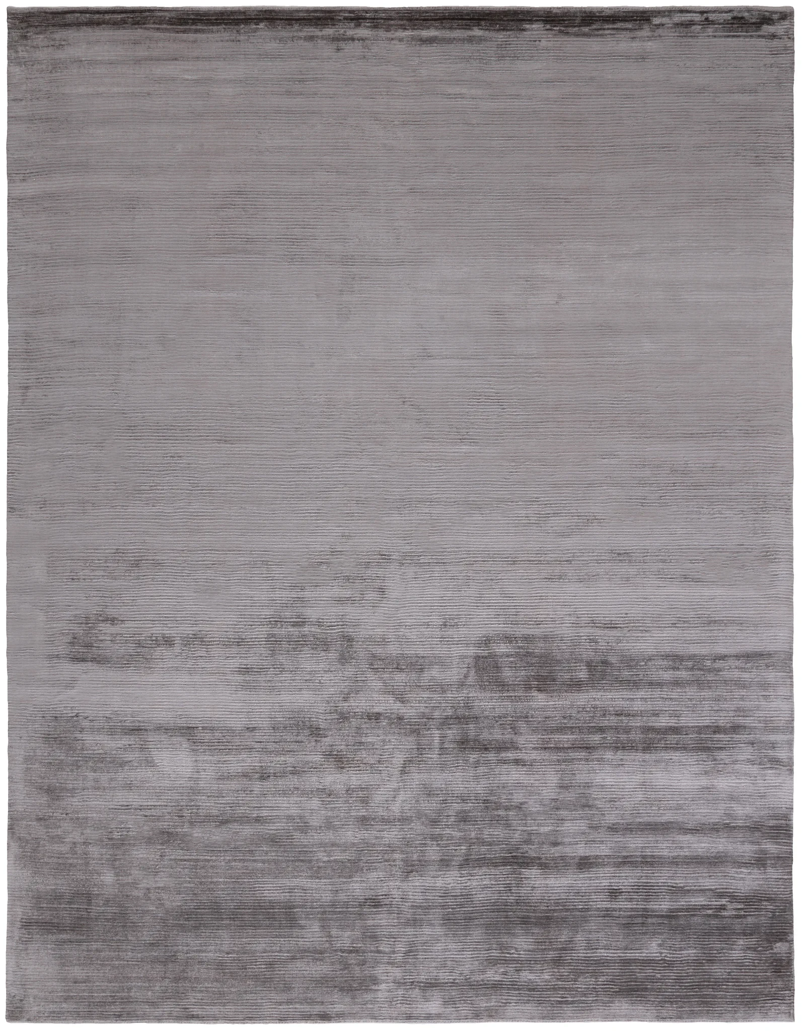 Mirage Textured Solid Hand-Loomed Viscose Rug in Graphite
