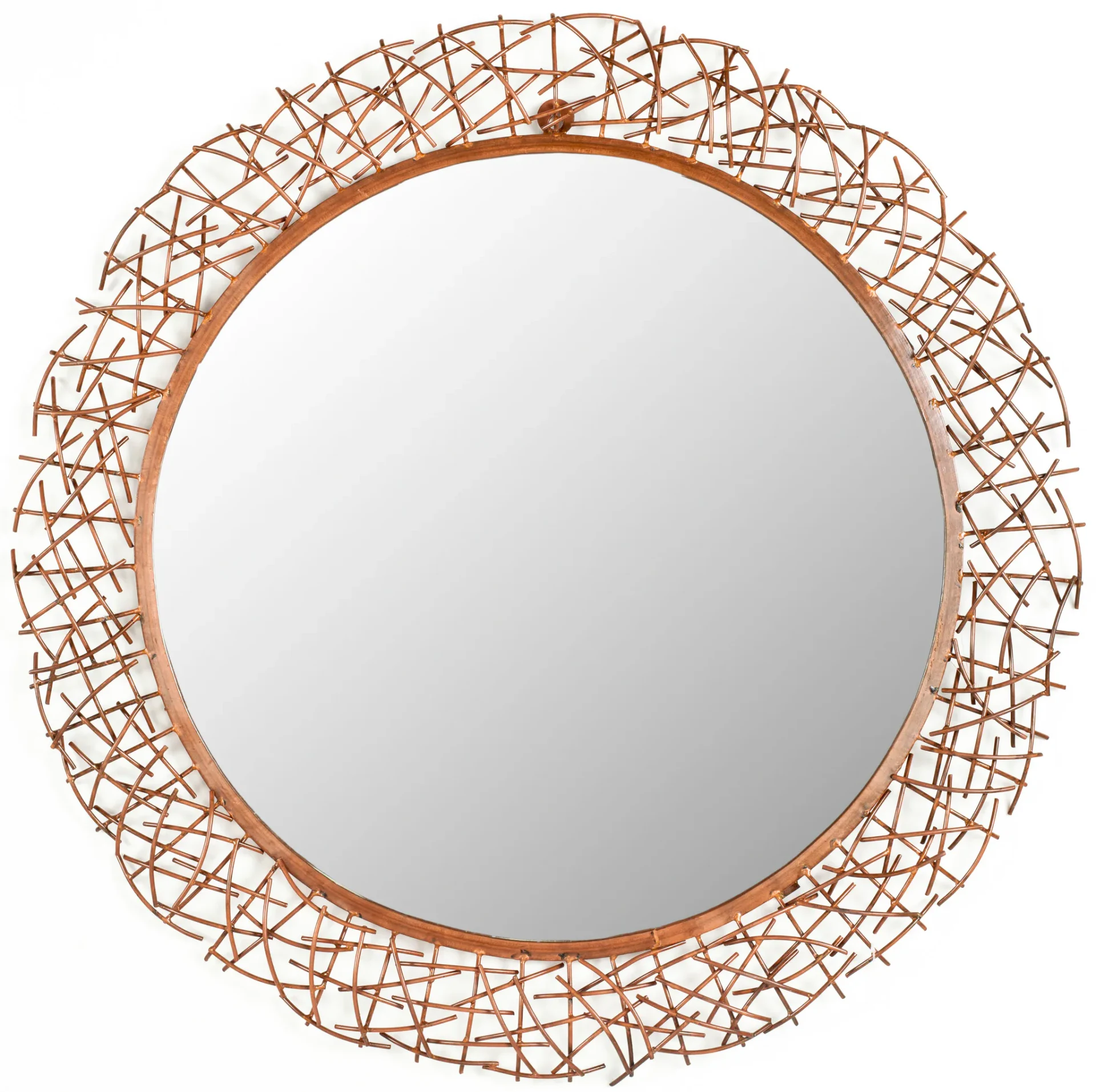 Twig Mirror in Burnt Copper