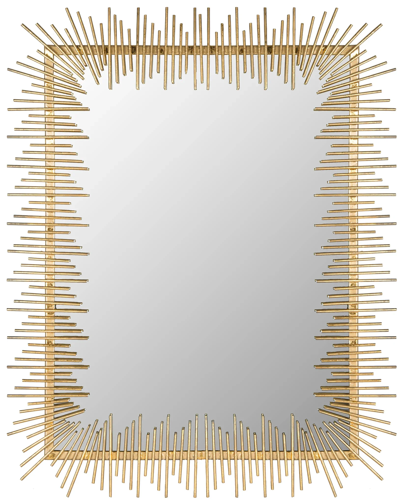 Sunray Mirror in Antique Gold