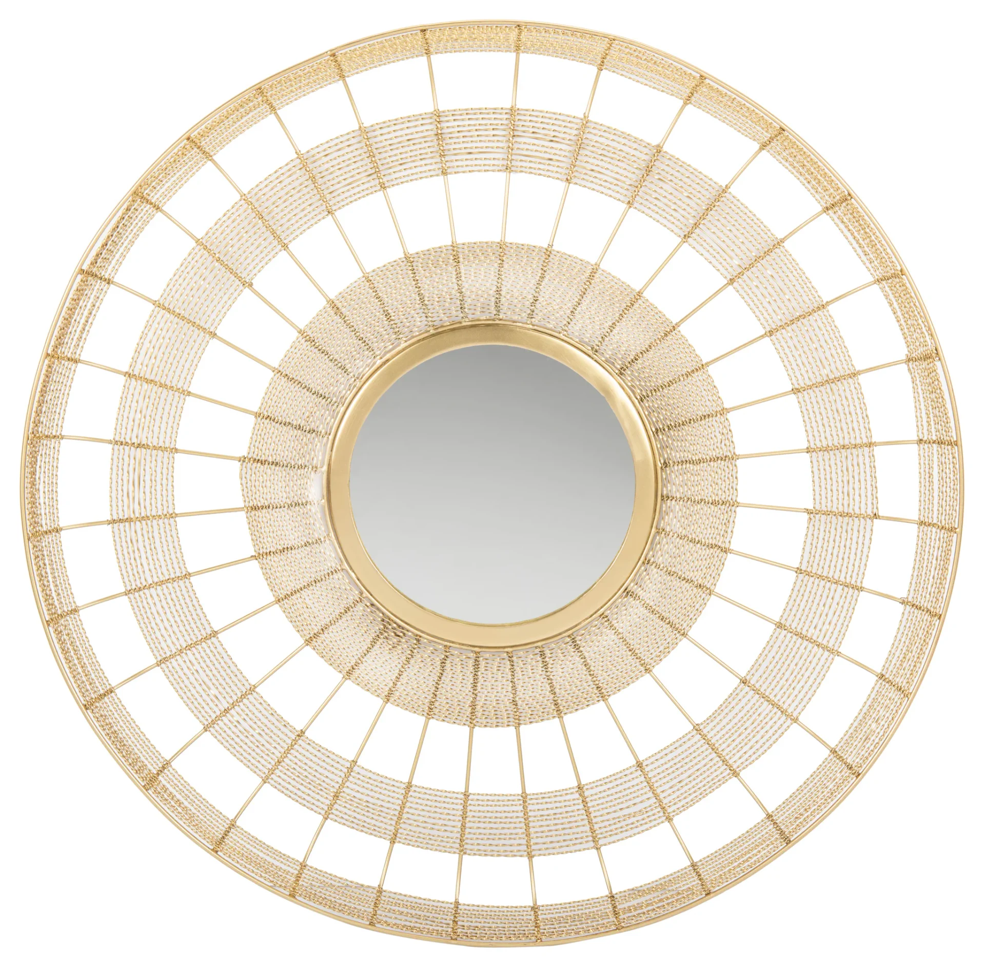 Acton Mirror in Shiny Brass Finish
