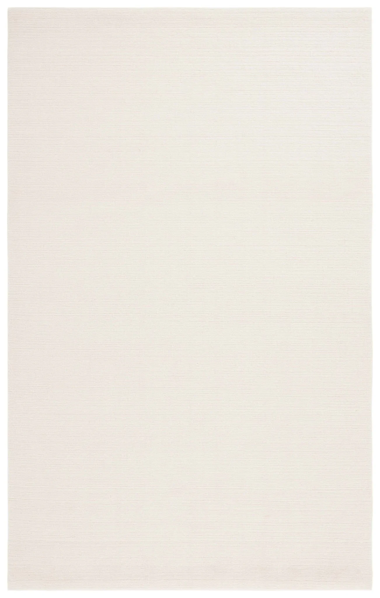 Mirage Solid Hand-Loomed Wool Rug in Ivory