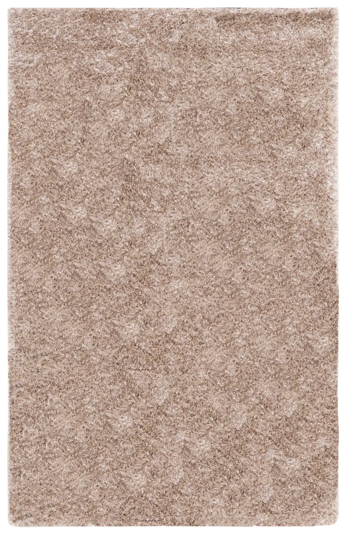 Malibu Solid Hand-Tufted Shag Rug in Natural