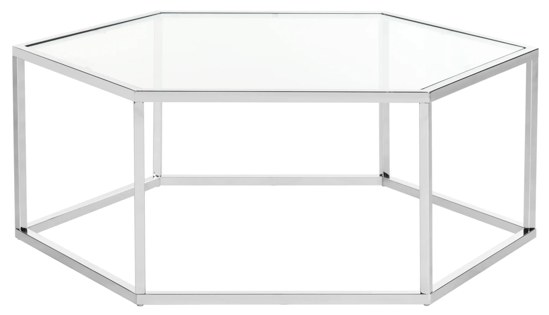 Eliana Coffee Table in Chrome