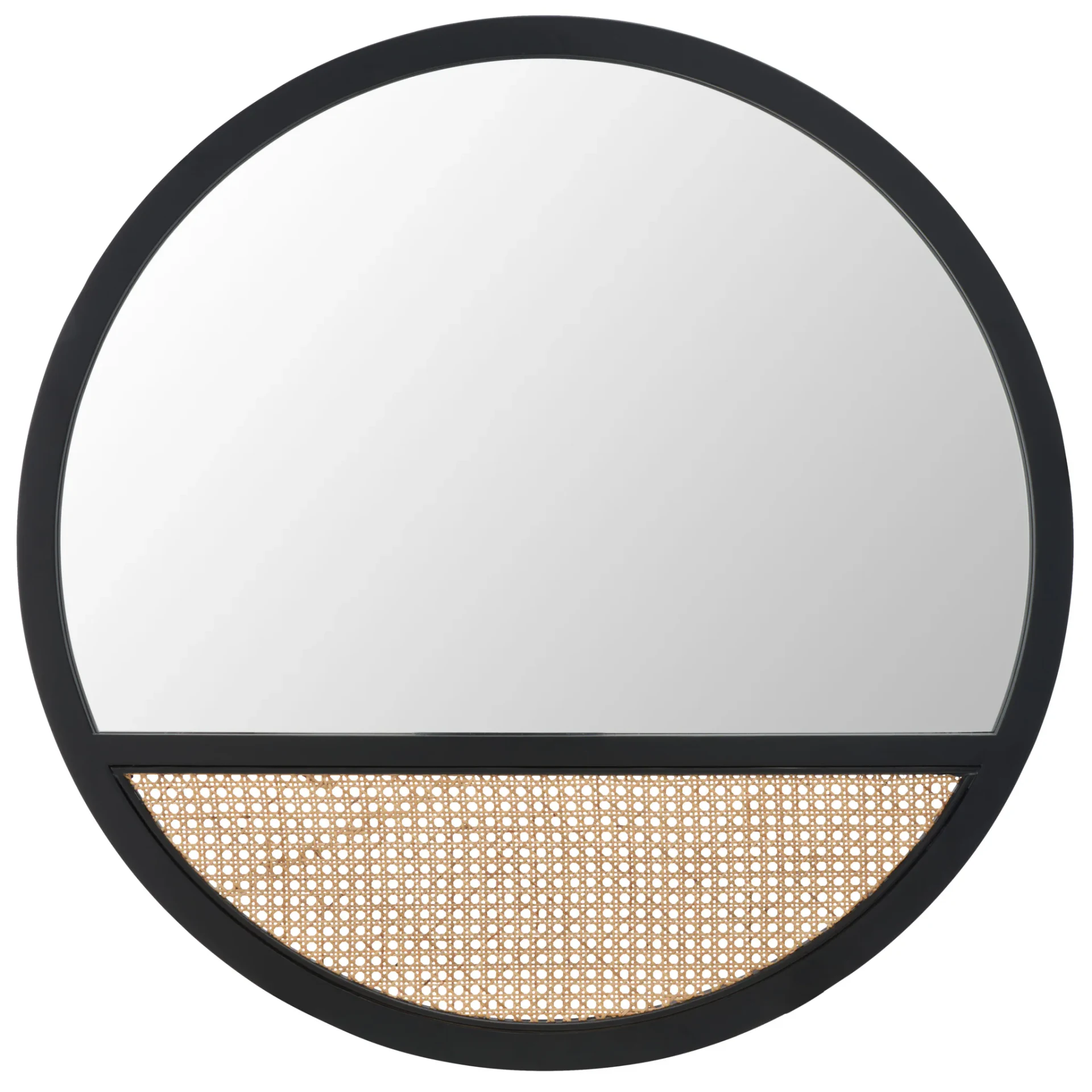 Derby 35.5-Inch Mirror in Black / Natural