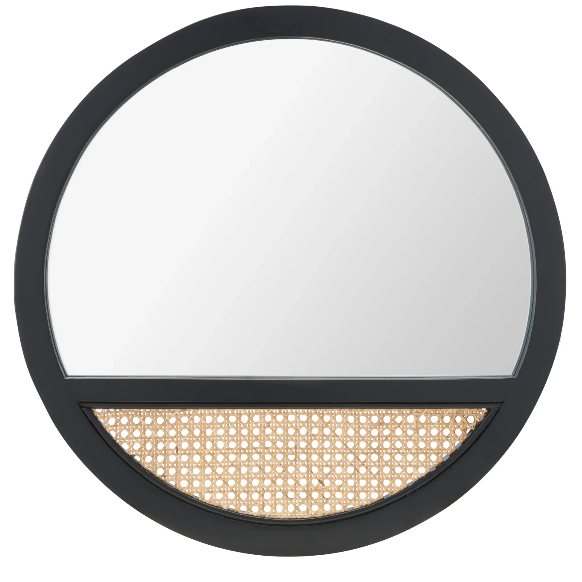 Deonna Mirror in Black / Natural