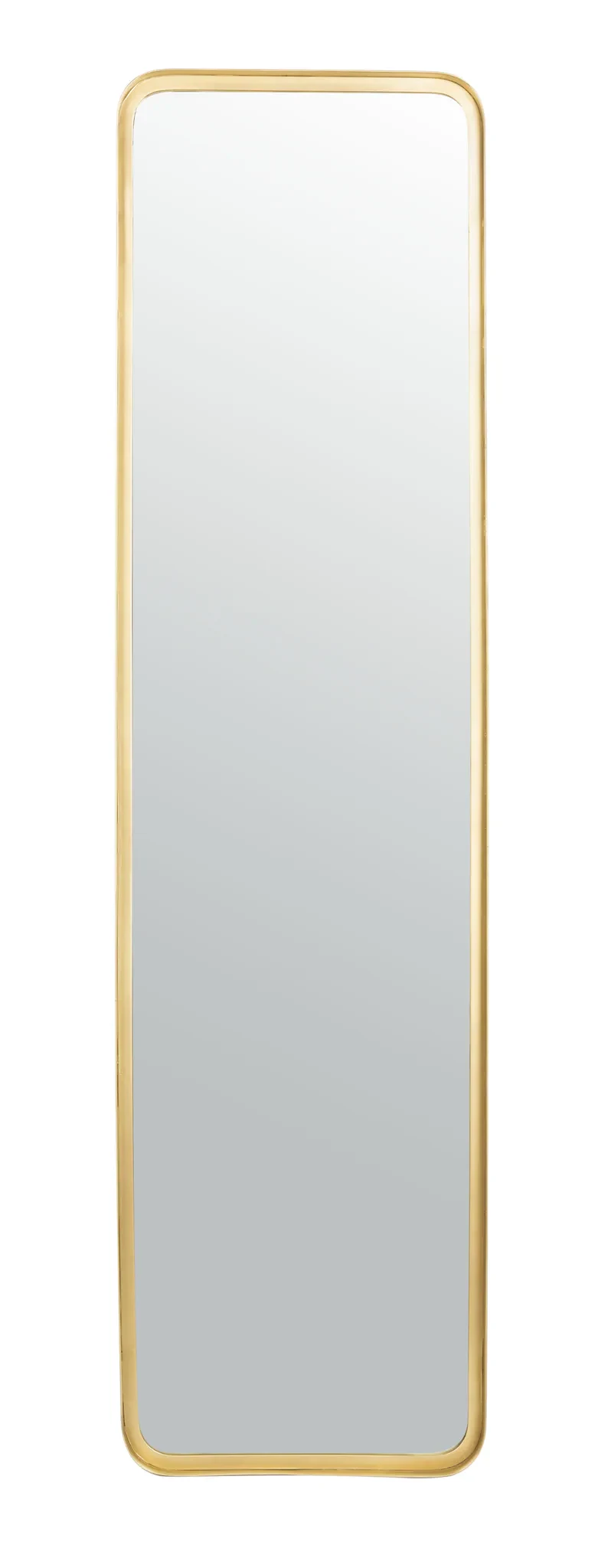 Lerna Mirror in Brushed Brass