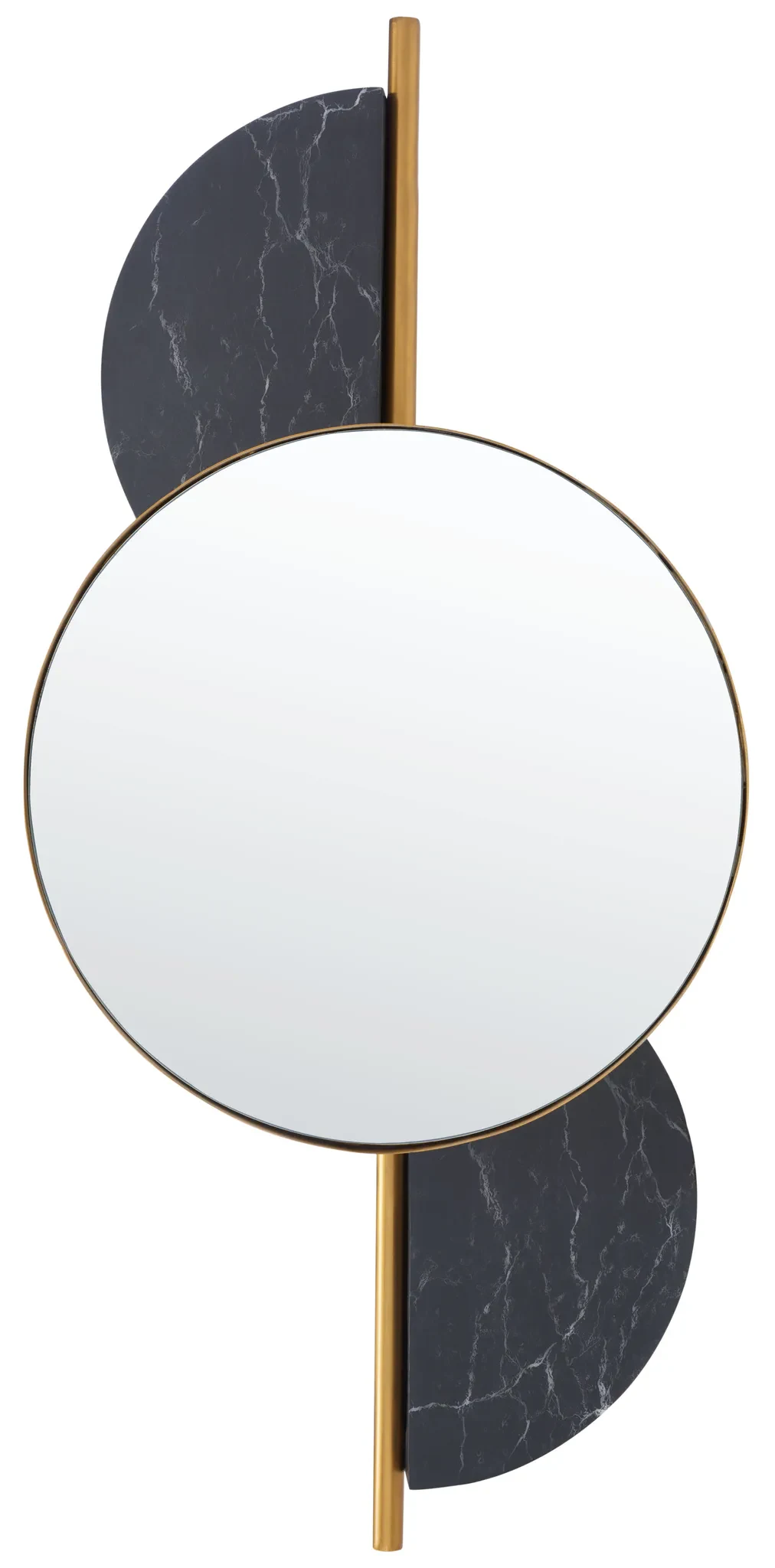 Laurelle 16" Mirror in Gold / Black